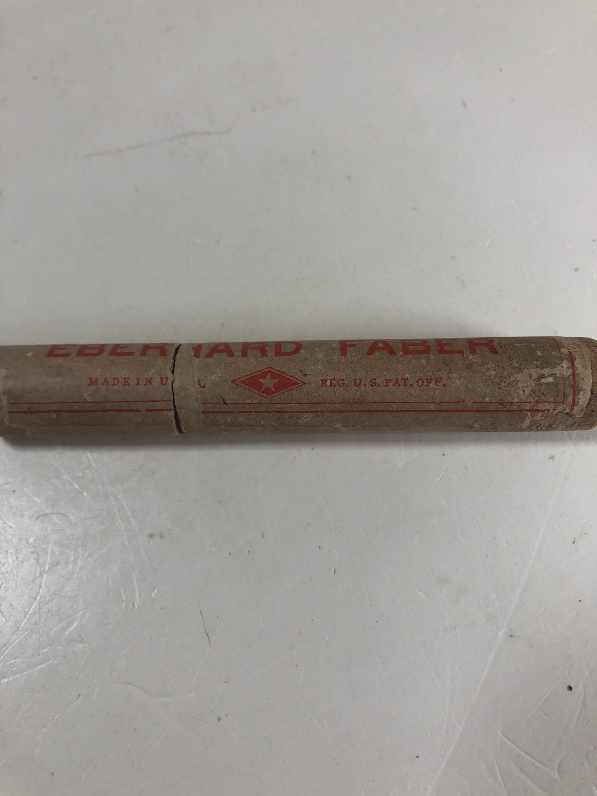 Vintage Eberhard Faber REFORM Mechanical Pencil Lead Red 3.8mm 4pk Wood Tube USA