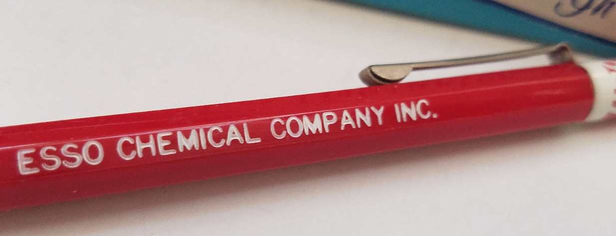 VINTAGE DUR-O-LITE ESSO CHEMICAL COMPANY MECHANICAL PENCIL 5 3/4″ NEW IN BOX