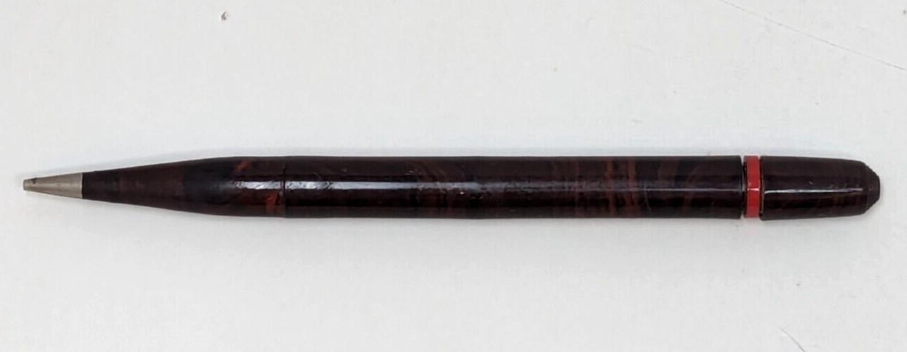 Vintage B&B St Paul Redipoint Black & Red Mottled Twist Mechanical Pencil M24