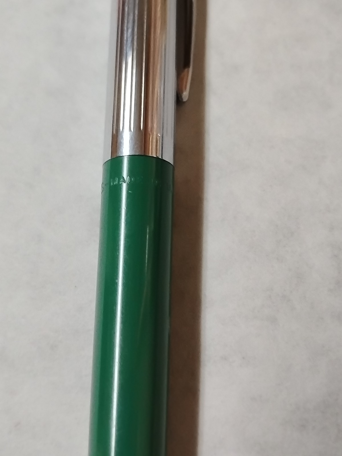 Vintage Sheaffer Green & Chrome Mechanical Pencil 4-3/4″ 9mm – Works #K7