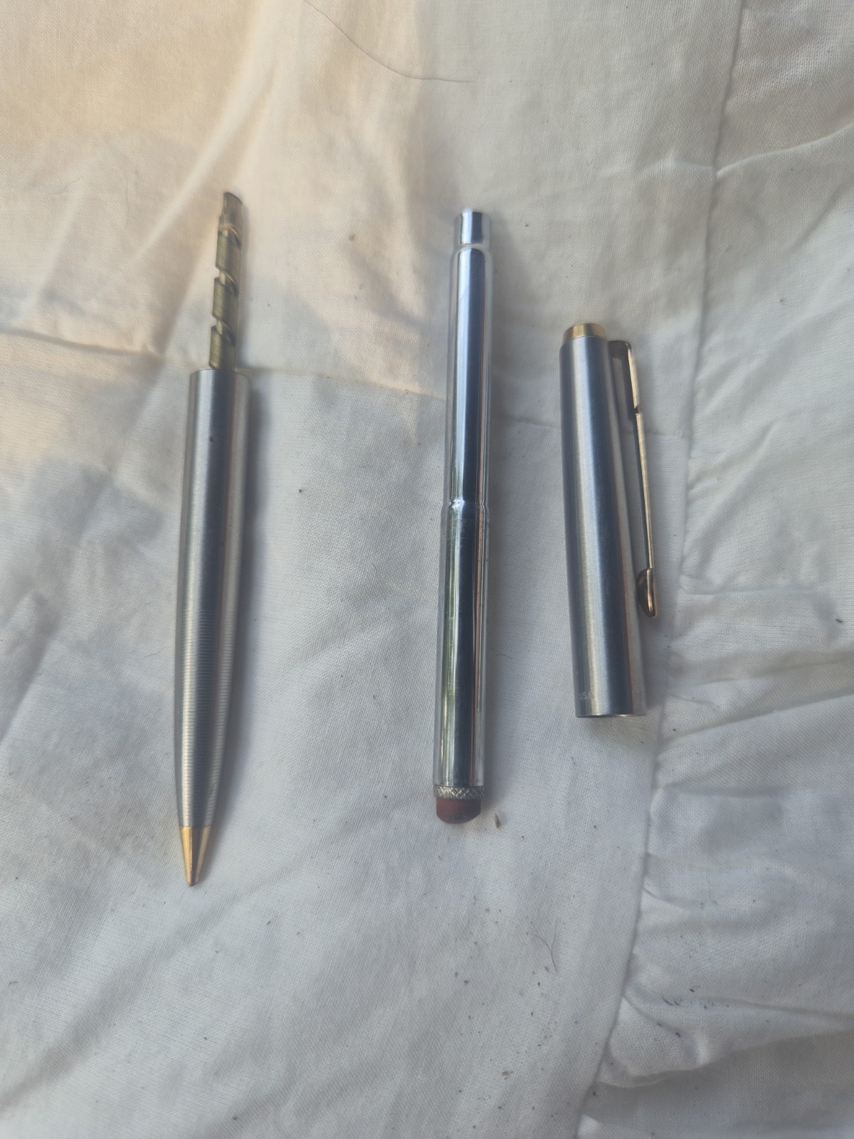 vintage PARKER mechanical pencil gold tone arrow clip Made in U.S.A. Parts