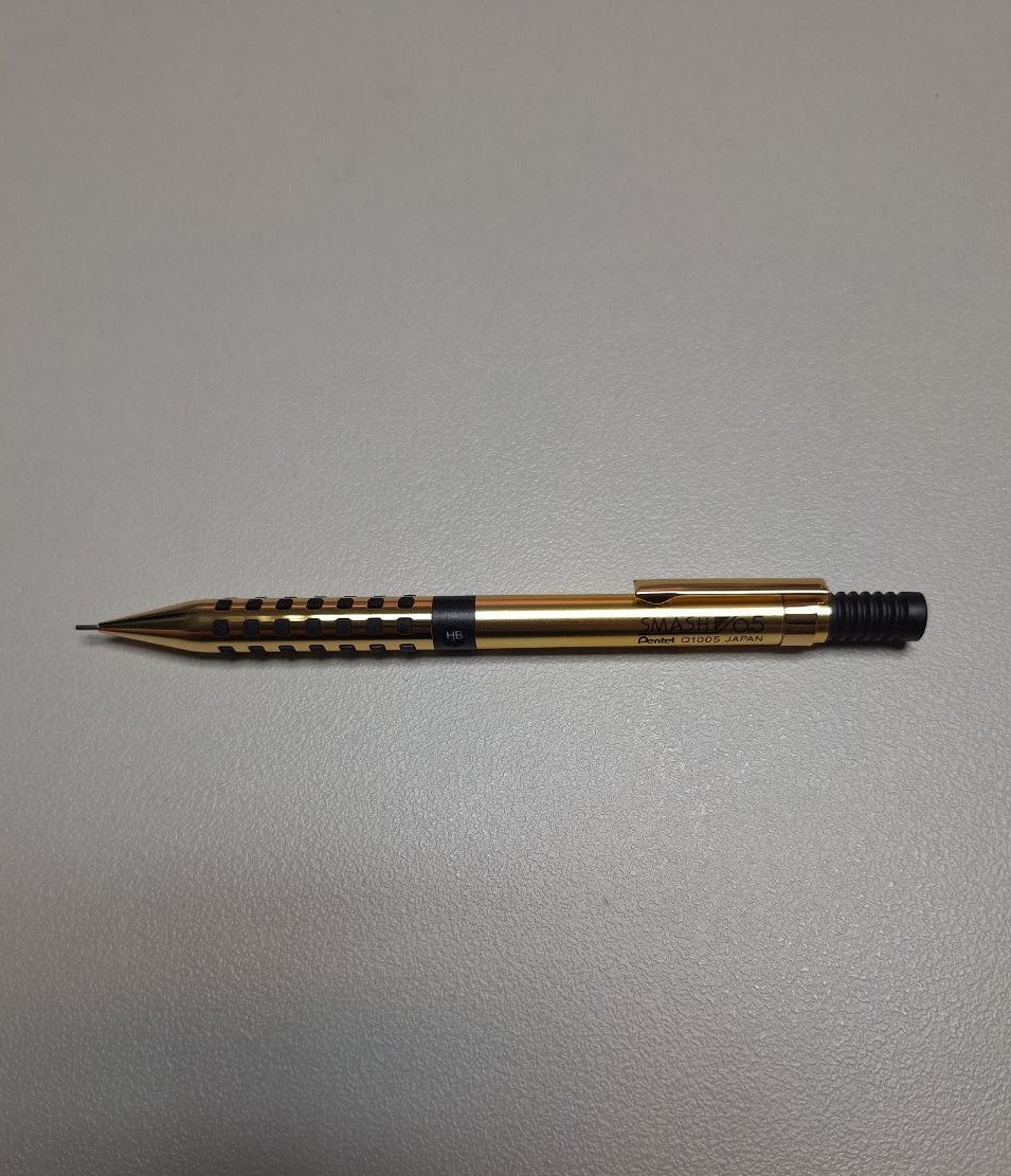 SMASH Pentel Mechanical Pencil Gold+Gold Professsional Limited Edition Q1005L-X