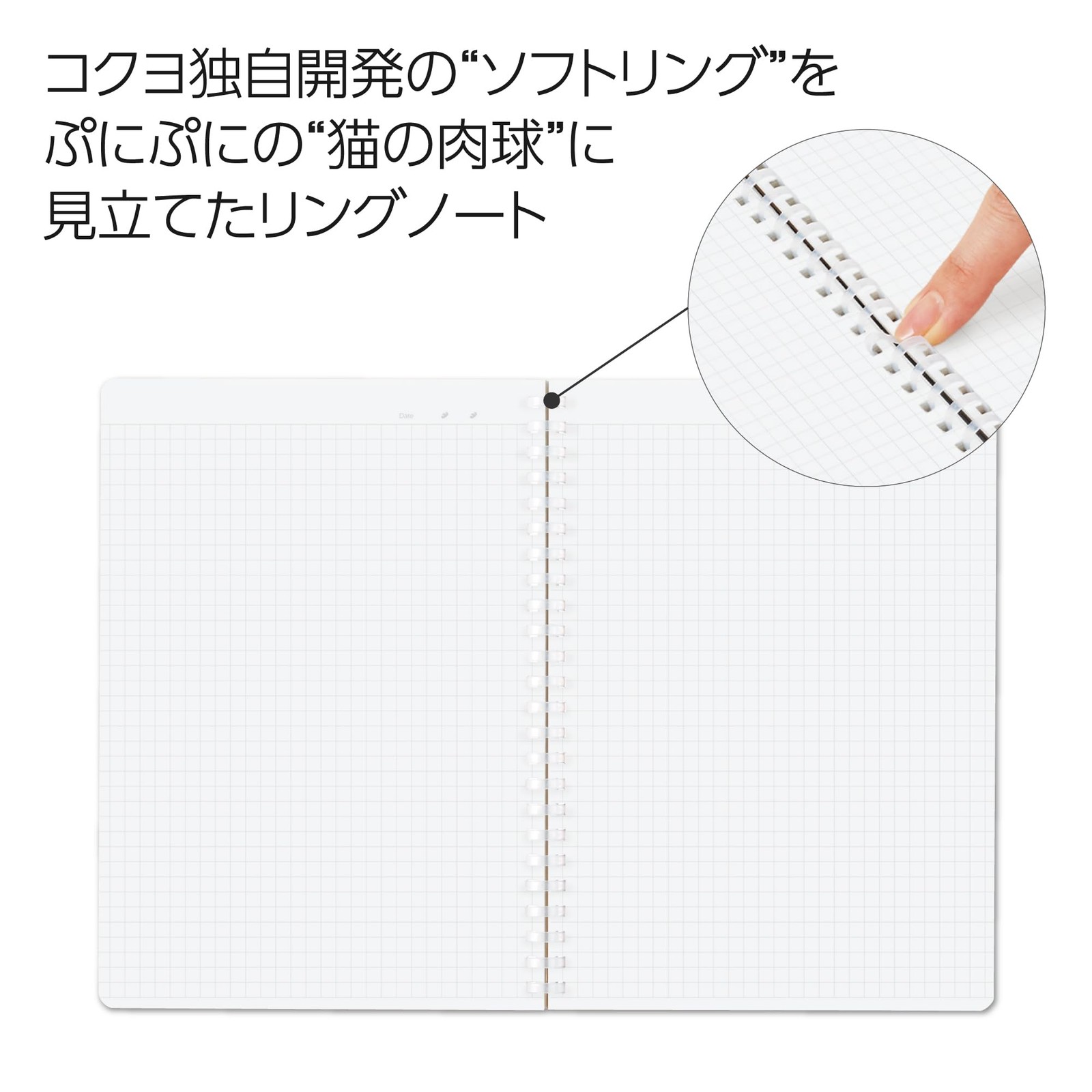 KOKUYO Soft Ring Notebook 10th Anniversary Edition Soft Bakery A5 5mm Grid Fruit