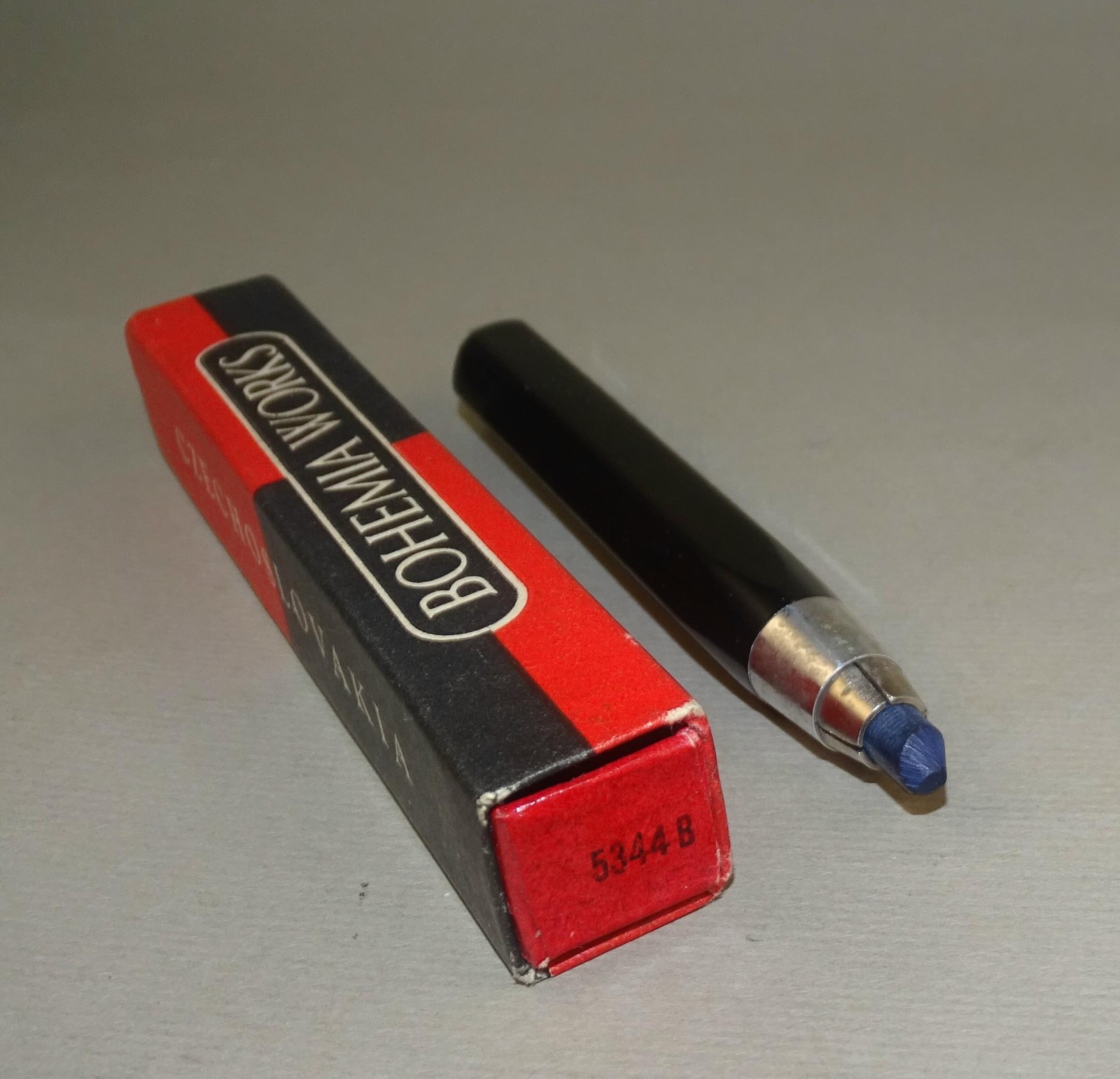 Vintage BOHEMIA WORKS 5344 B Fat Mini 5,6mm Mechanical Pencil + Some Leads