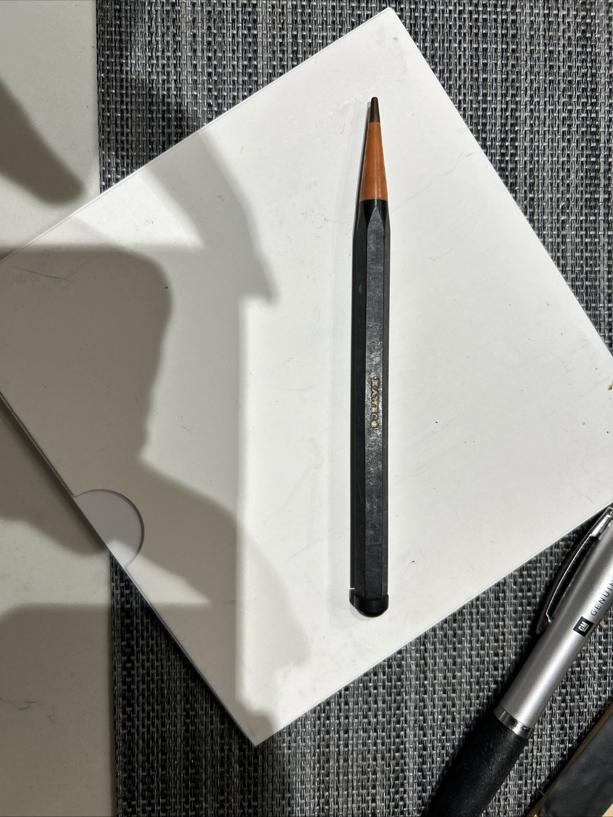 Vintage KAWECO Mechanical Pencil – Faceted Black Ebonite – Germany – c. 1930-50