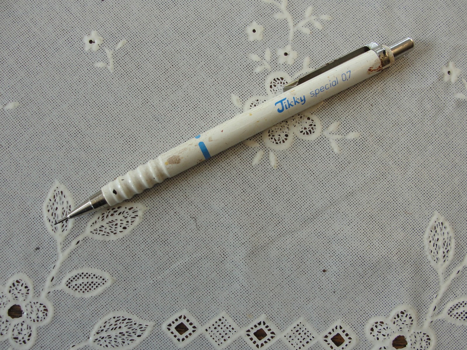 Vintage W. Germany rOtring Tikky Special White 0.7 mm Mechanical Pencil