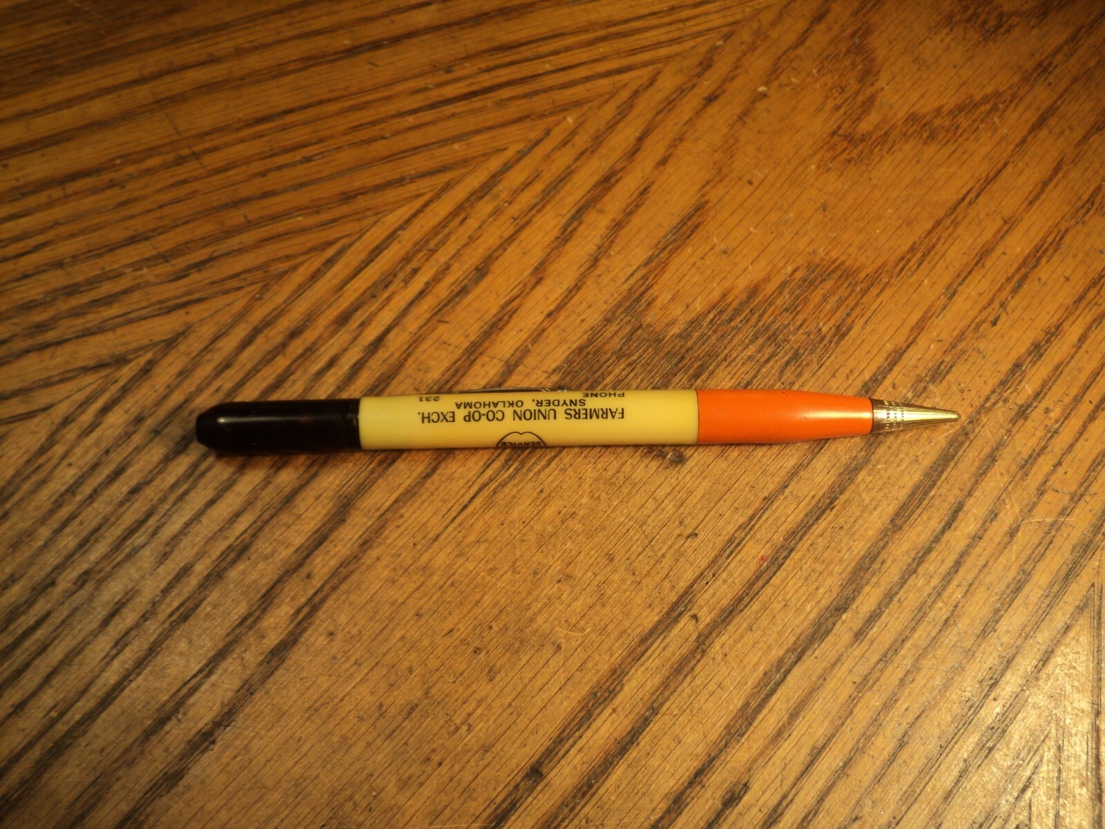 Vintage Ritepoint Mechanical Pencil Cities Service Oklahoma 5-9/16″ Oil Cap