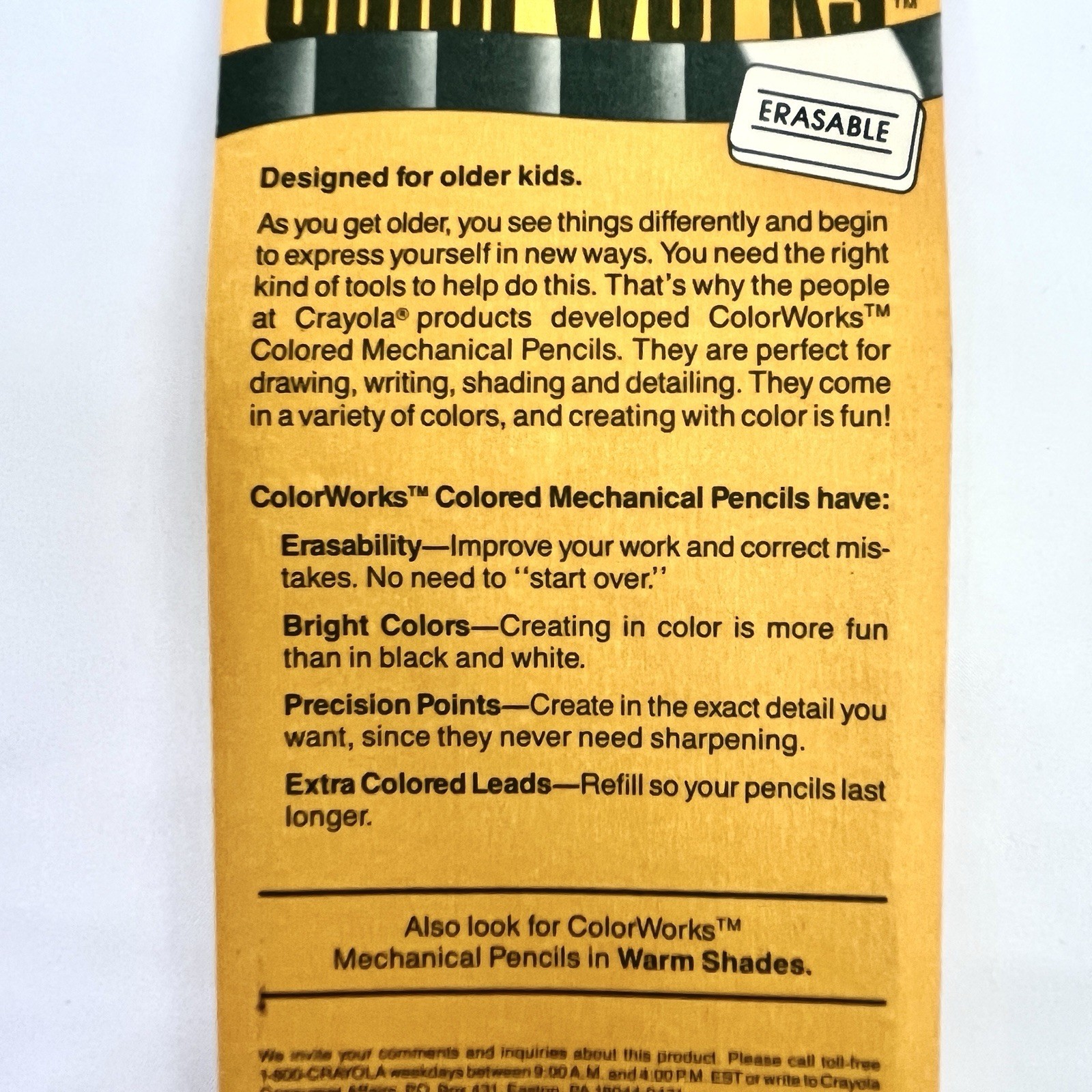 Crayola ColorWorks Mechanical Colored Pencils & Refills Cool Colors Vintage 1988