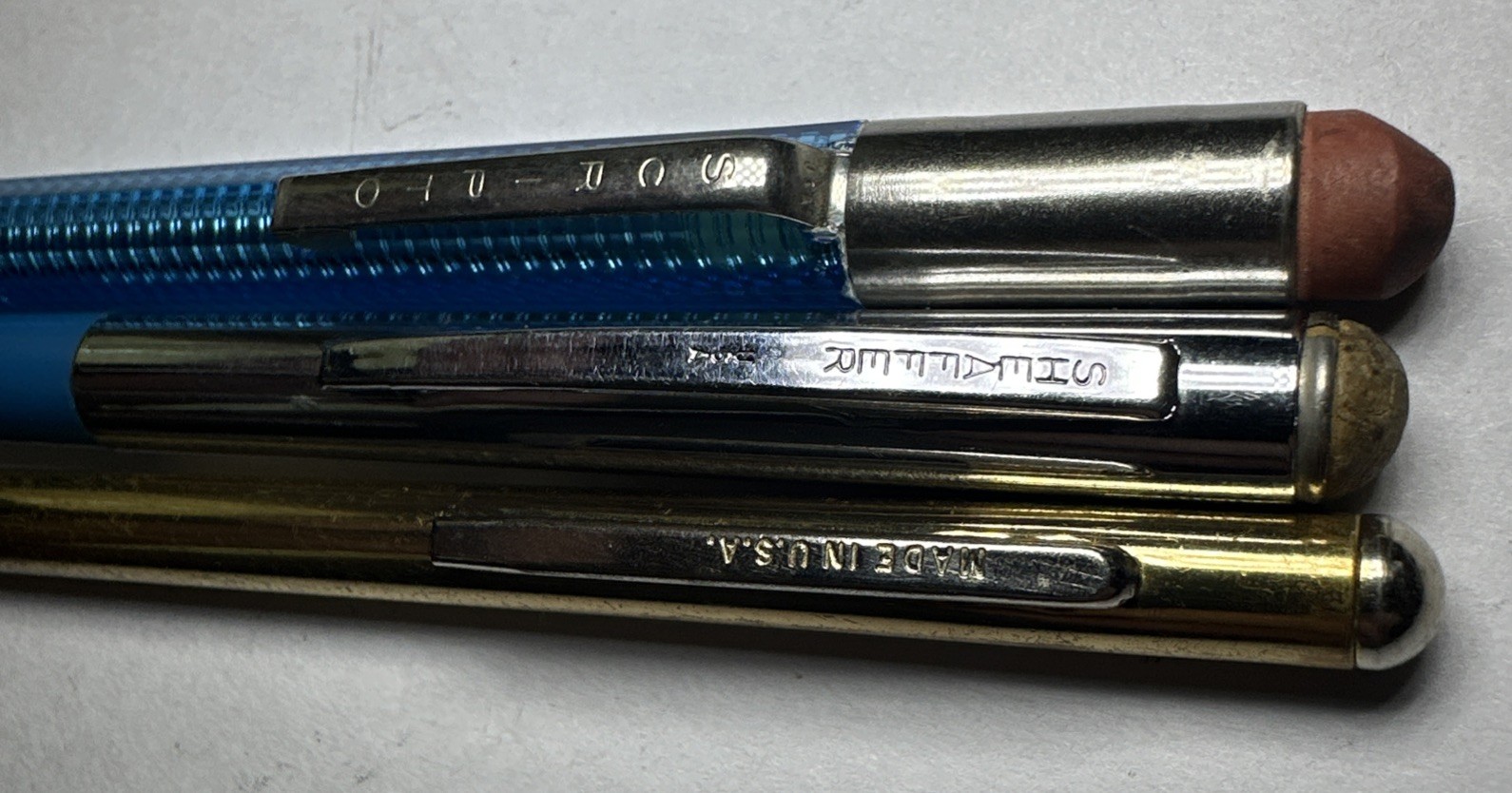 Lot Of 3 Vintage Mechanical Pencils Scripto Sheaffer Working
