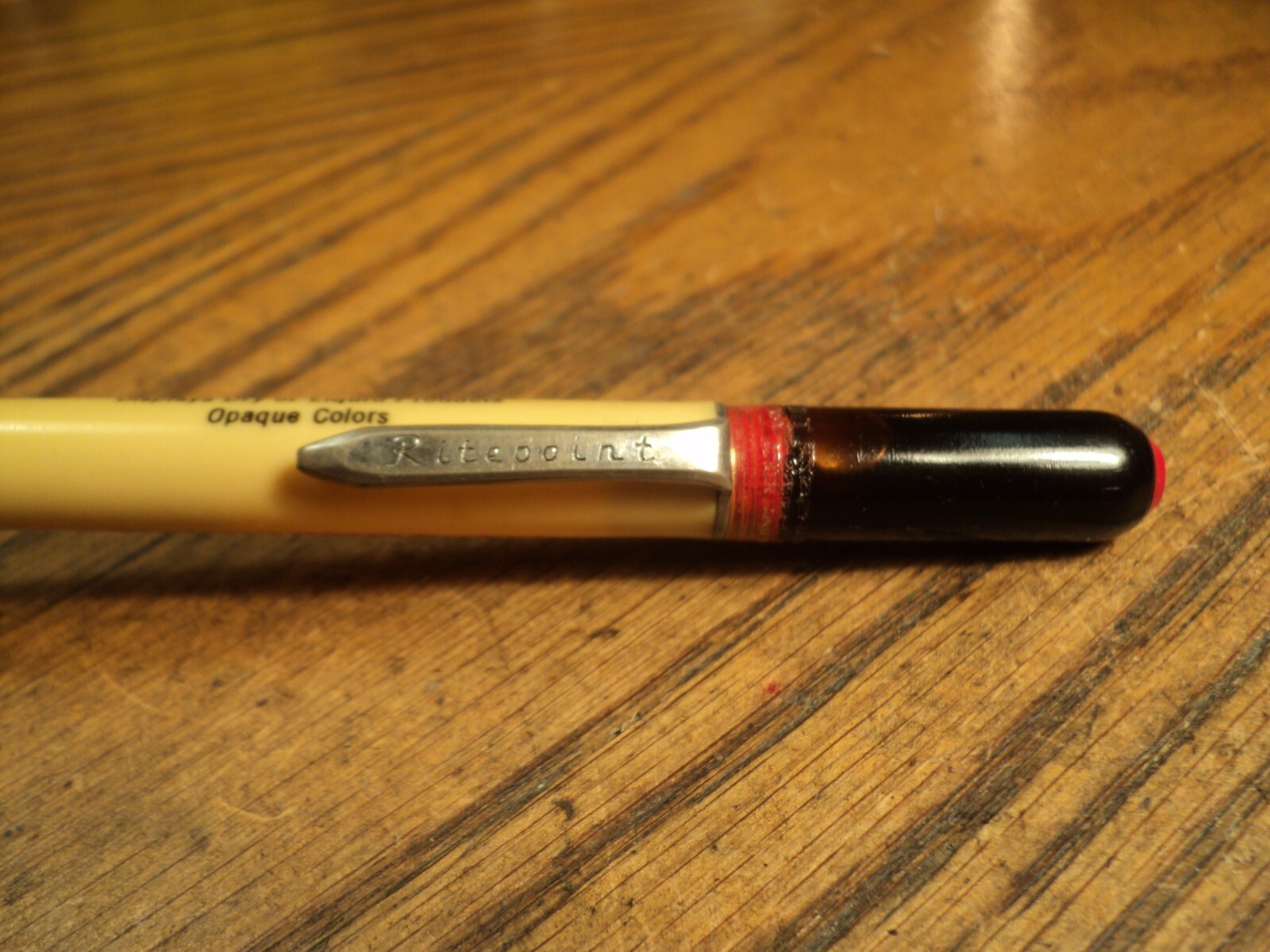Vintage Ritepoint Mechanical Pencil Sample 131 “Display Top” 5-7/8″ Oil Cap