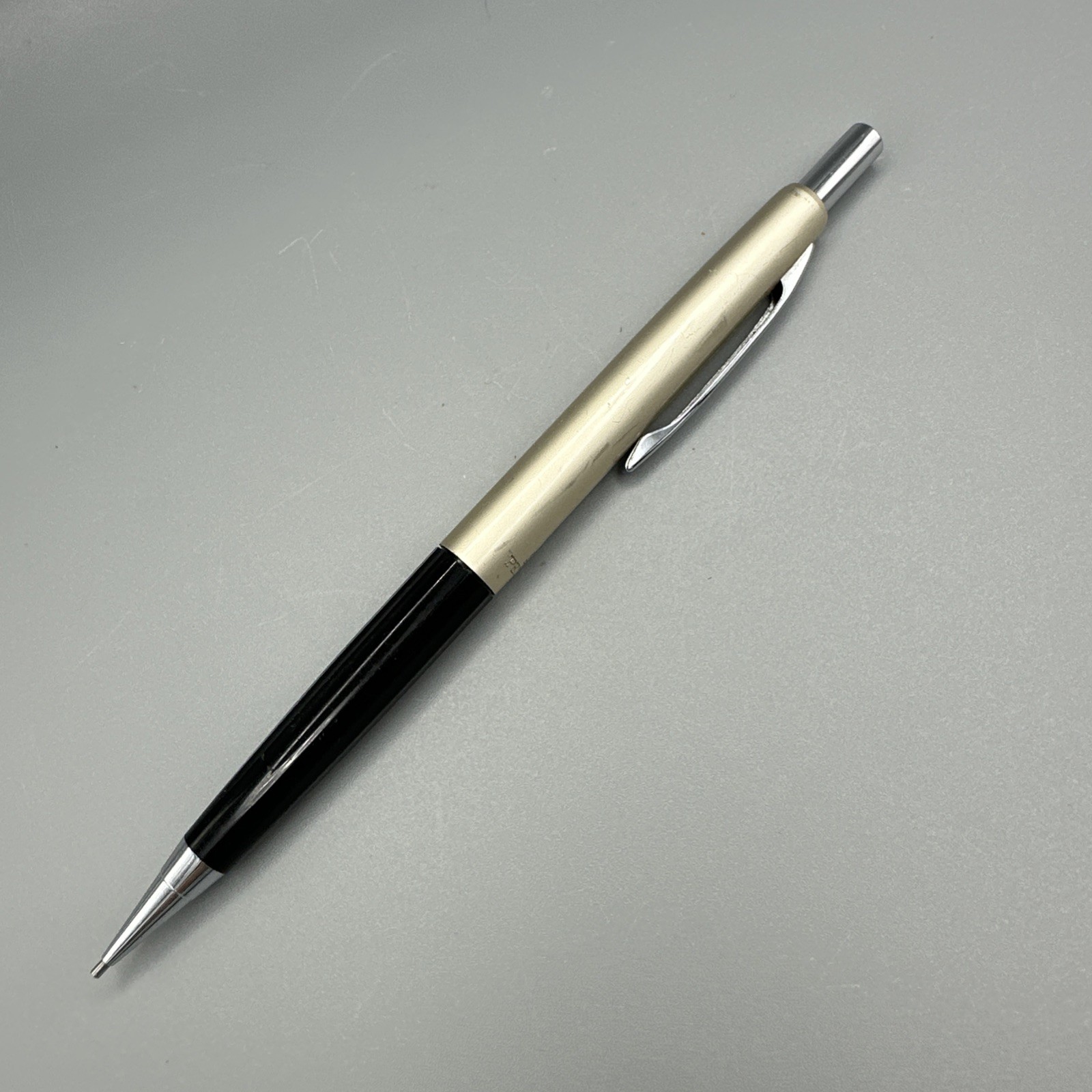 Vintage Pentel 5 Mechanical Pencil Brushed Stainless Steel Japan