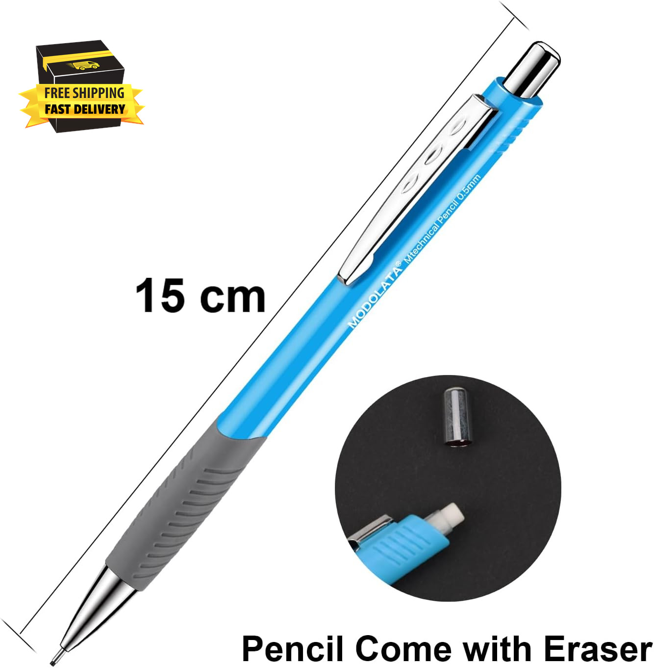 0.5MM Mechanical Pencil Set, Lead Pencils 0.5Mm for Student and Artist Drawing,