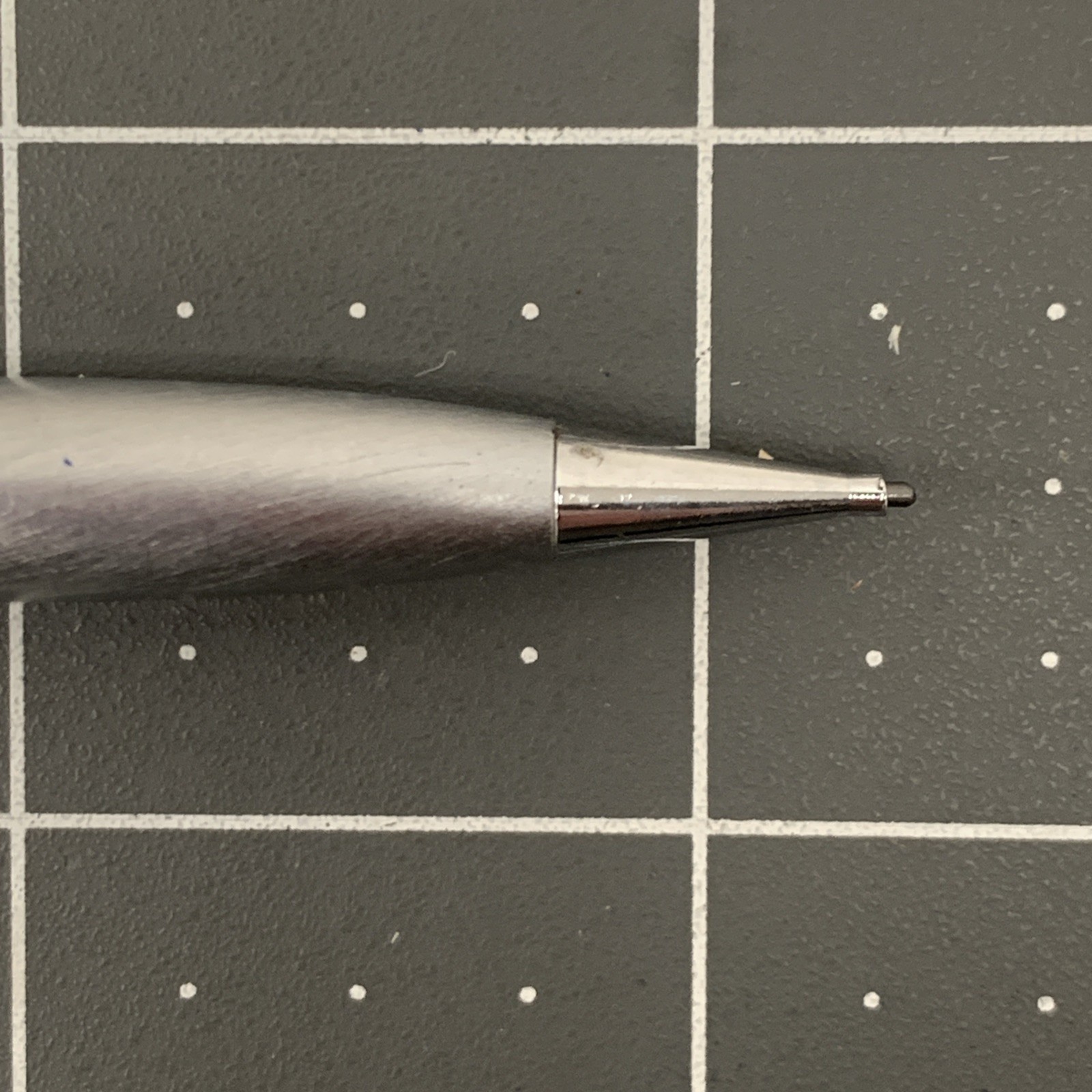 Vintage SHEAFFER Mechanical Pencil Brushed Chrome Florentine Trim Silver RARE