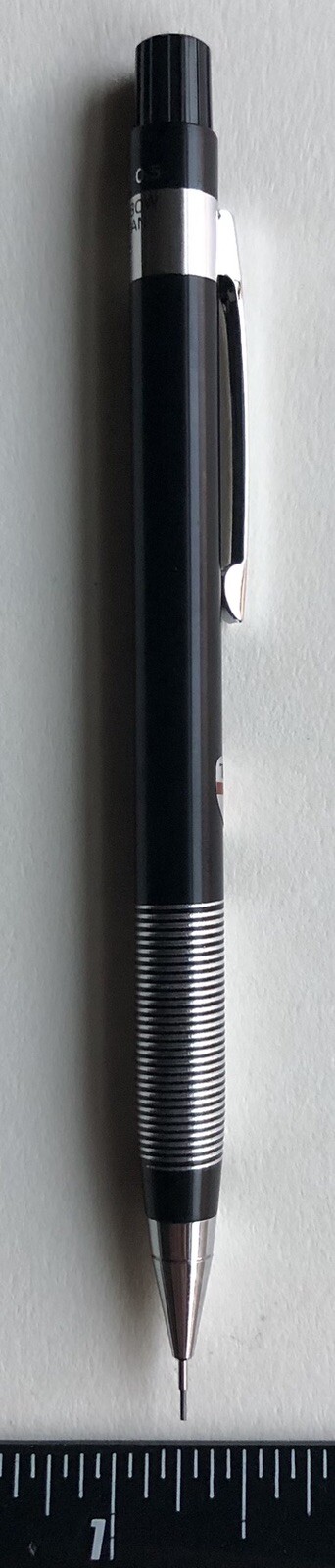 Vintage TOMBOW 500 M23 Mechanical Pencil .5mm Lead Sticker NOS Black Metal Japan