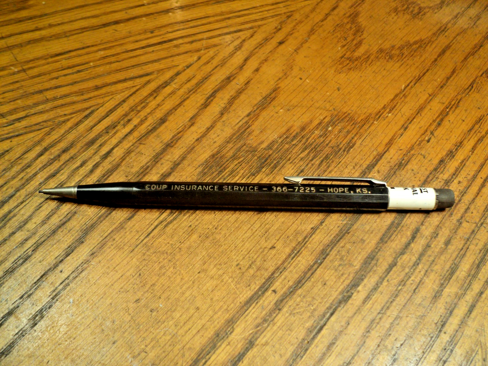Vintage Autopoint Mechanical Pencil Coup Insurance Service 5-5/8″ Long USA