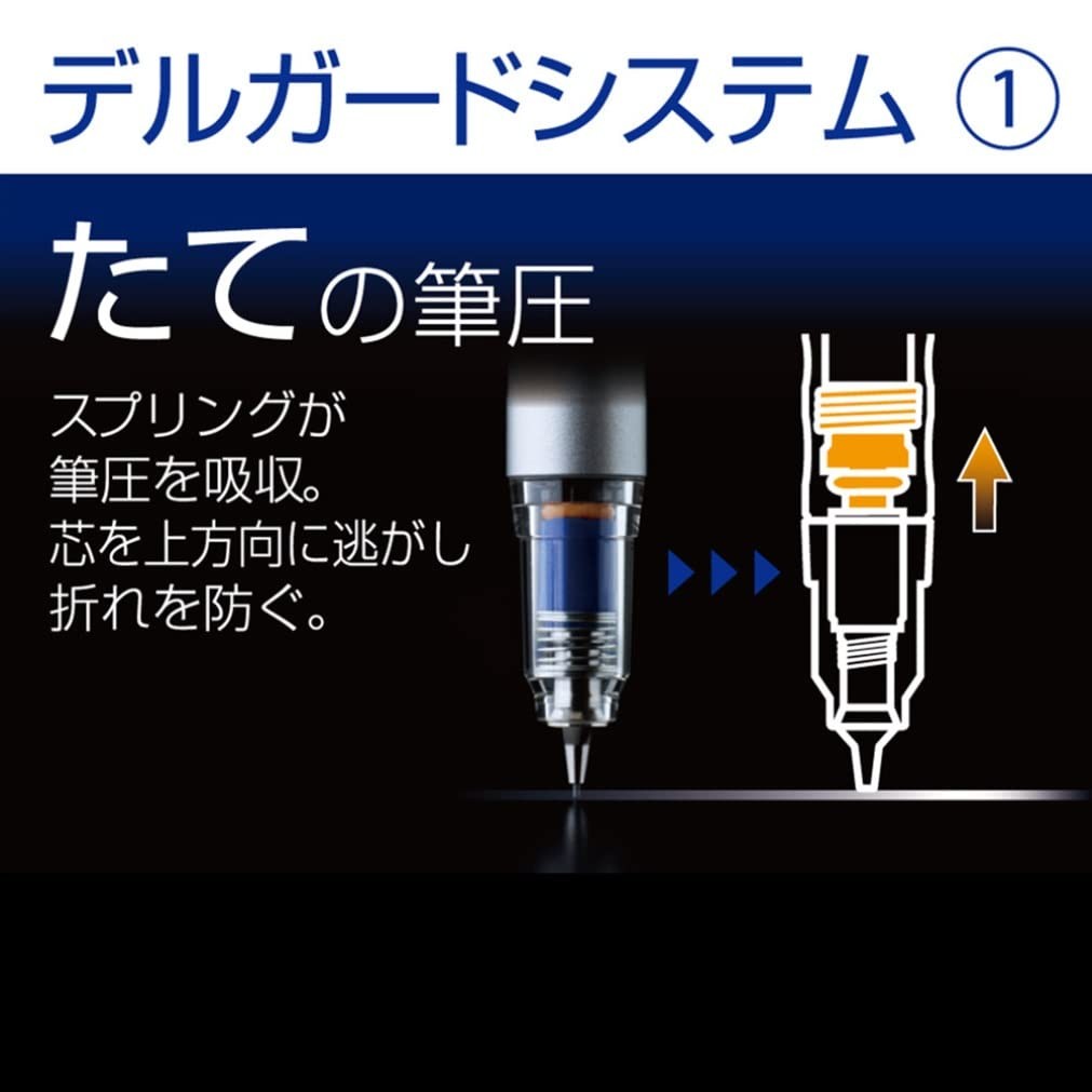 ZEBRA Mechanical pen Delguard TypeLx black P-MAS86-BK core diameter 0.3mm