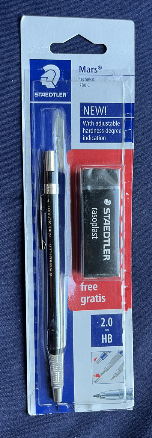 STAEDTLER Mars Technico 780 C leadholder Pencil with HB Lead, Black