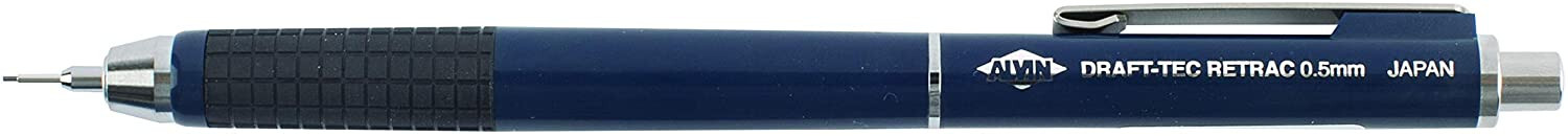 Alvin DR05 Draf-Tec Retrac Mechanical Pencils, 0.5mm Lead, Plastic Barrel