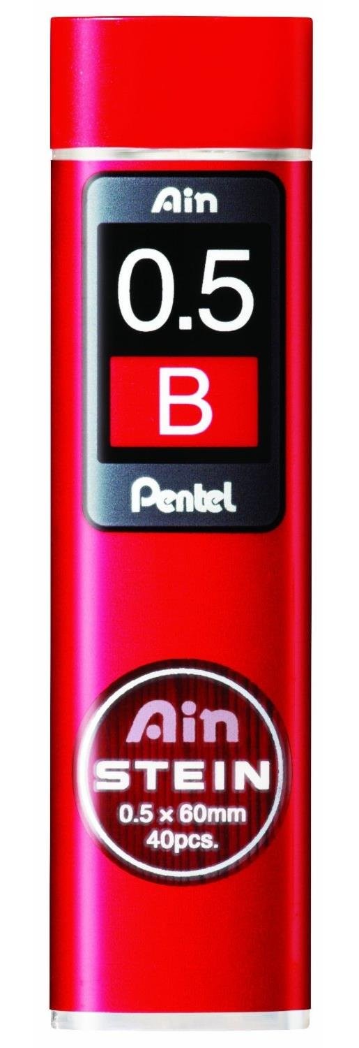 Pentel Mechanical Pencil Lead 40 Count Durable Red Writing Instrument Pack