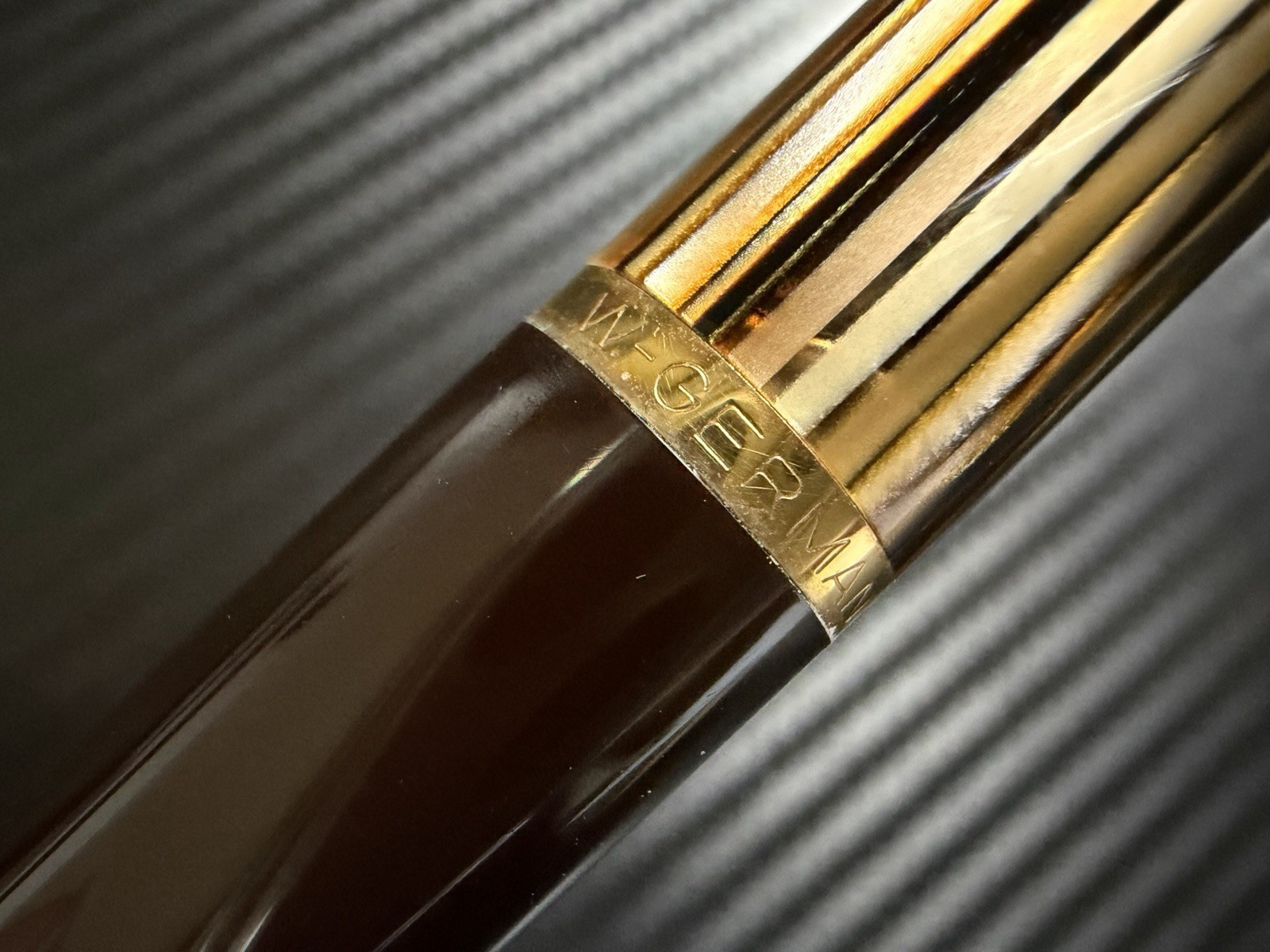 Pelikan W.-Germany D400 Brown Stripe 0.5mm Mechanical Pencil excellent