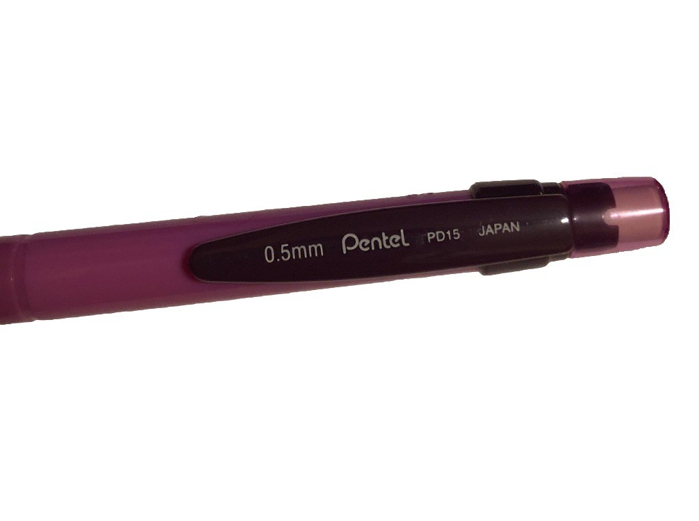 Pentel Vintage Click It Side Click Mechanical Pencil 0.5mm PD15 Purple New