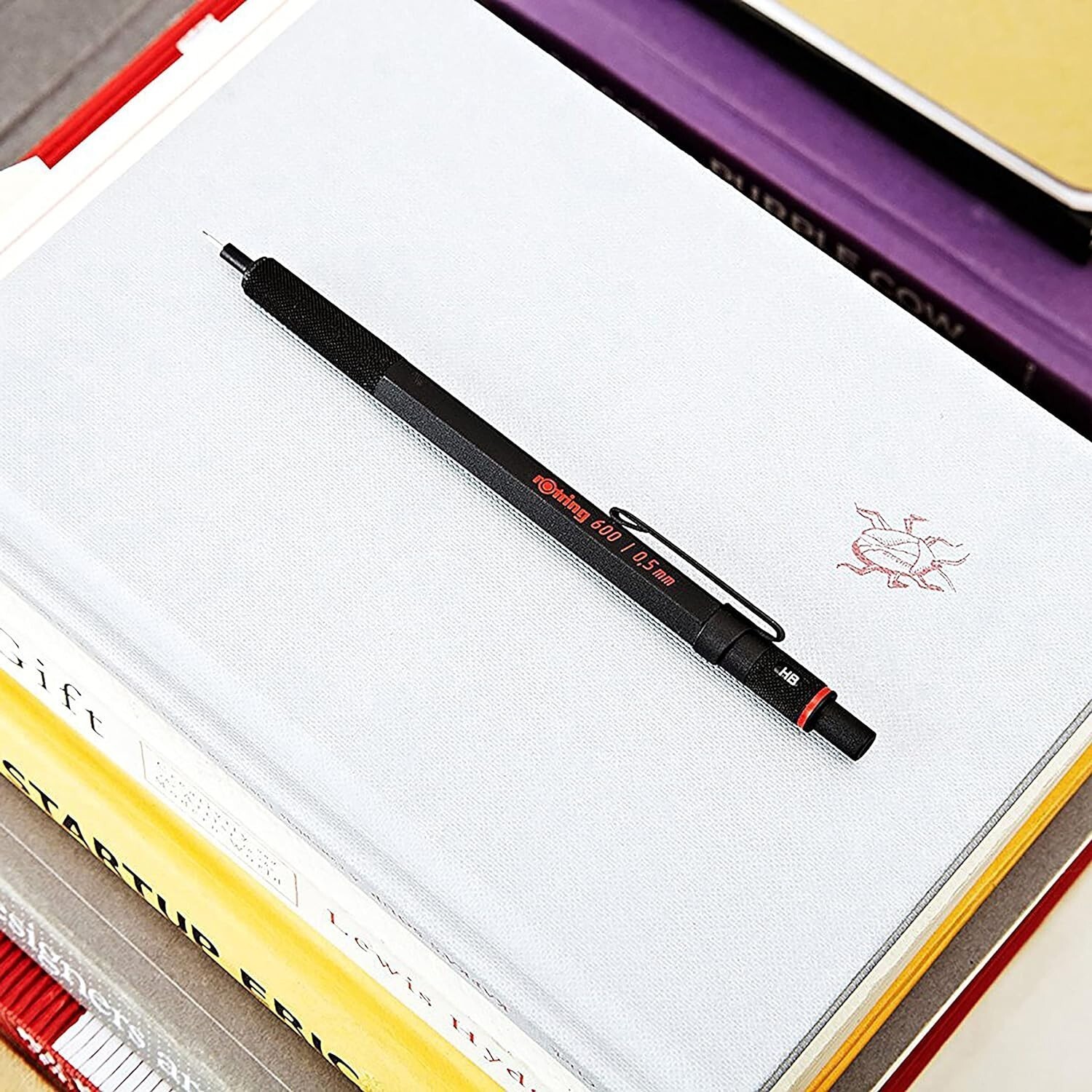 from Japan New rOtring 600 0.5mm Black Barrel Mechanical Pencil 1904443