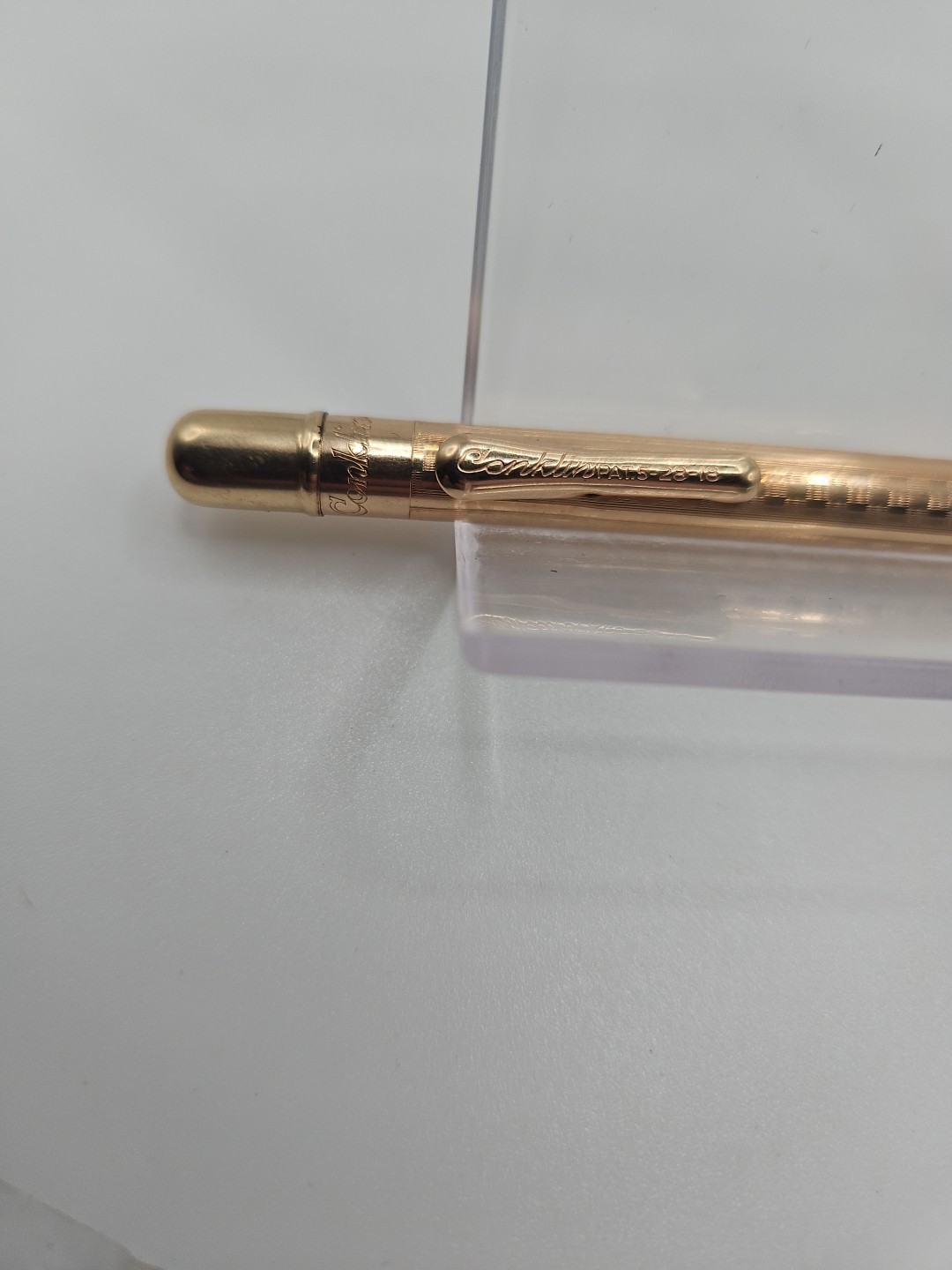Vintage Conklin 10k Rolled Gold Mechanical Pencil Patent 1920