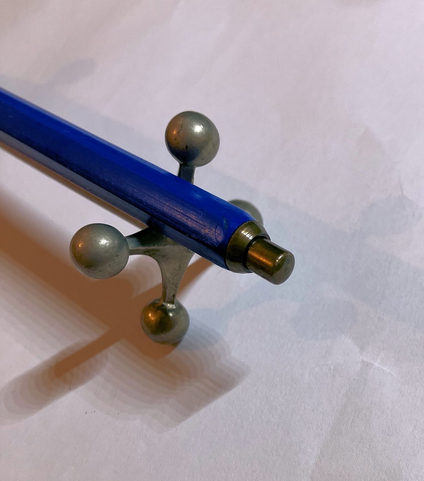 Vintage Unknown Blue pencil Mechanical technical clutch pencil