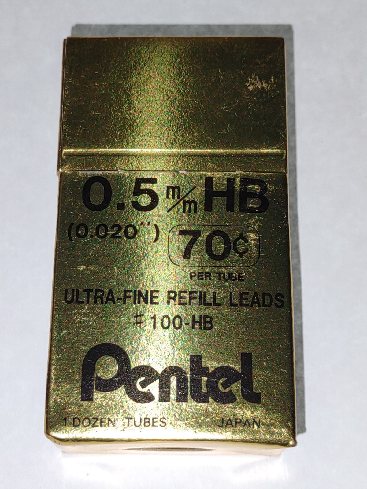 ONE TUBE Pentel Mechanical Pencil Refill Lead 0.5mm HB Hi-Polymer 12 pcs