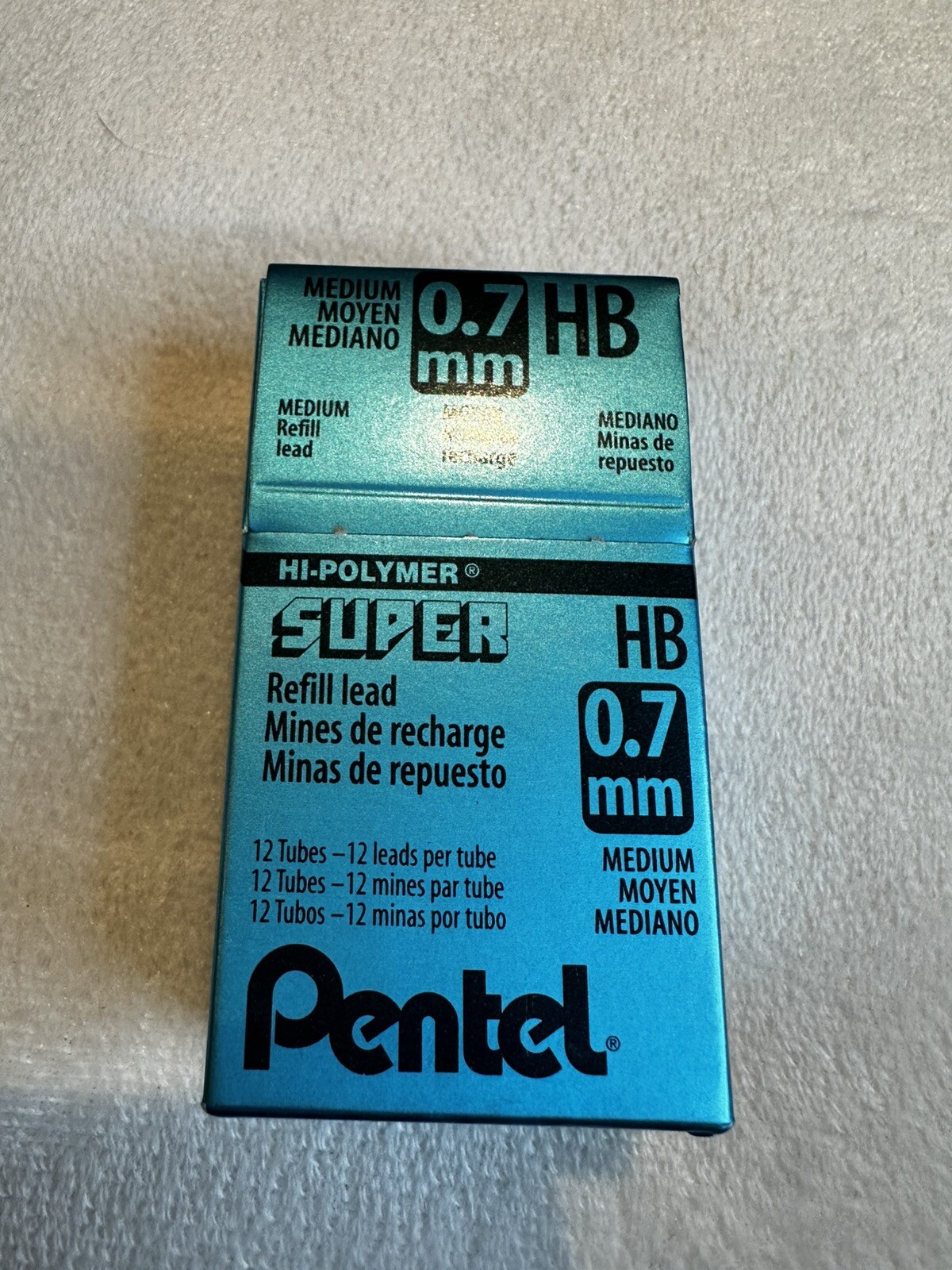 PENTEL 0.7 MM HB REFILL LEADS 11 TUBES WITH 12 LEADS IN THE TUBE