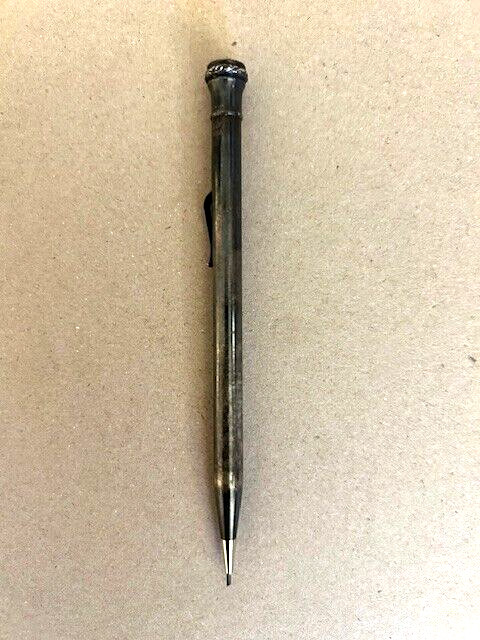 1920’s WAHL Eversharp Silver Plated 5.25″ Clip Mechanical Pencil Original Petina
