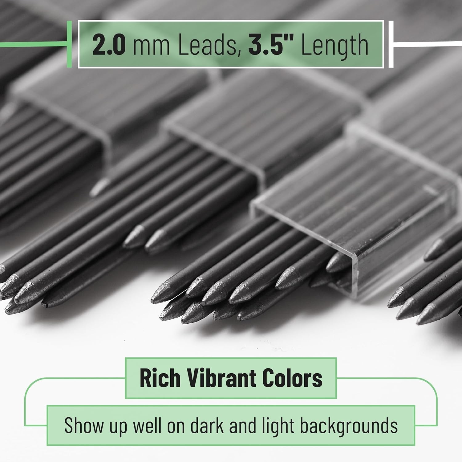 2.0 mm Mechanical Pencil Lead Refills, 48 Pack – Bold 2B for Precision Writing