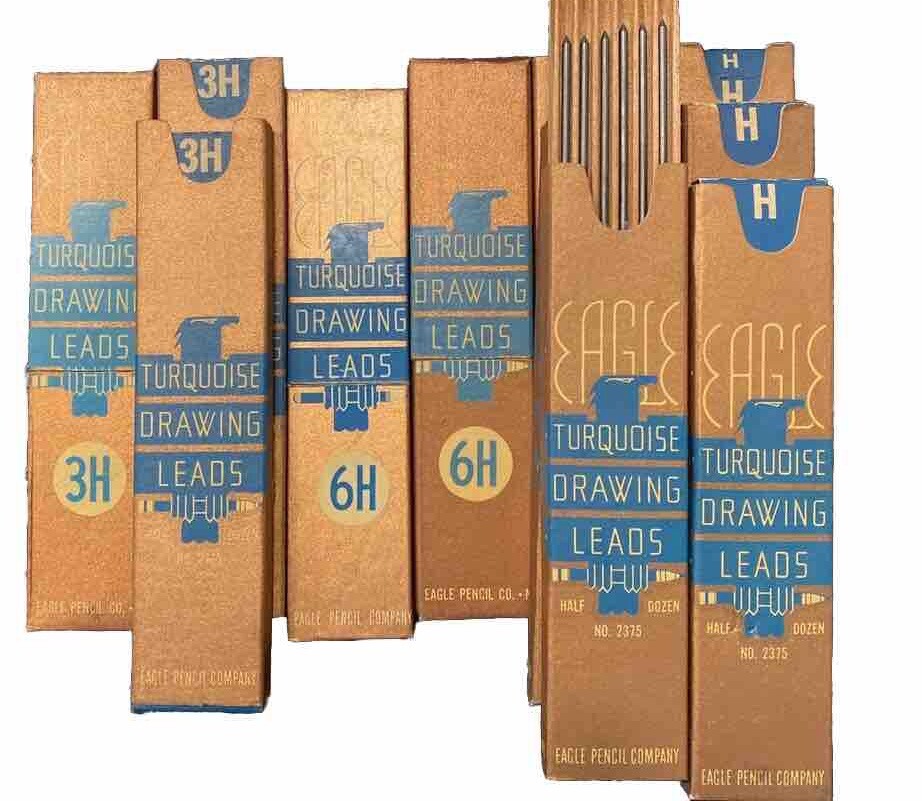 Vintage Eagle turquoise drawing leads