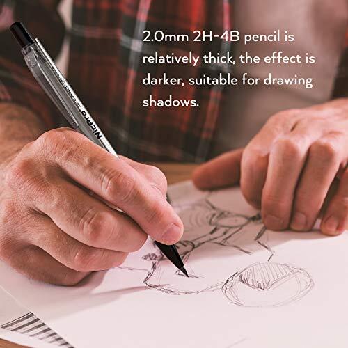 6 PCS Art Mechanical Pencils Set with Case, Drafting Pencil 0.3 & 0.5 & 0.7 &