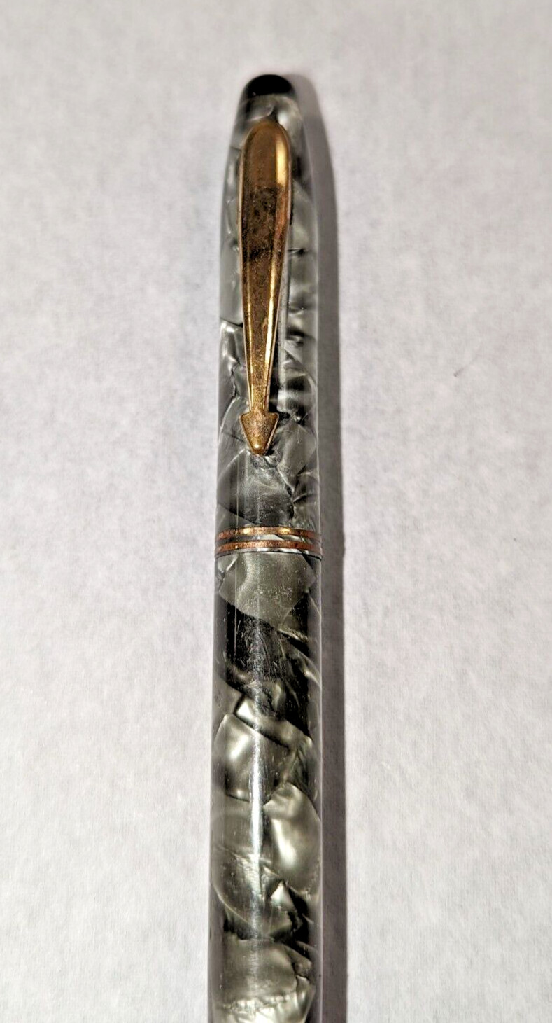 Vintage RARE Parker Gray/Green/Black Mother Of Pearl Mechanical Pencil-Untested