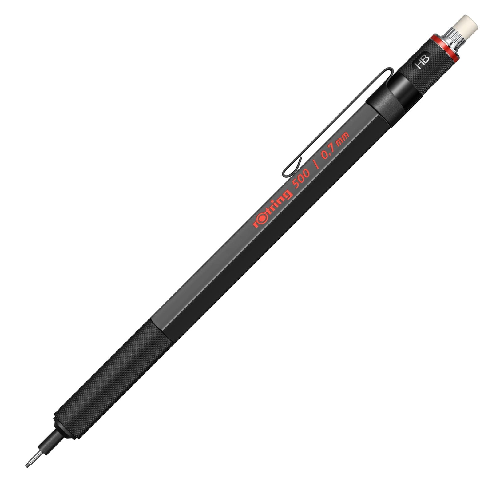 Premium Mechanical Pencil Lightweight Plastic Body Metal Grip Hexagonal Barrel