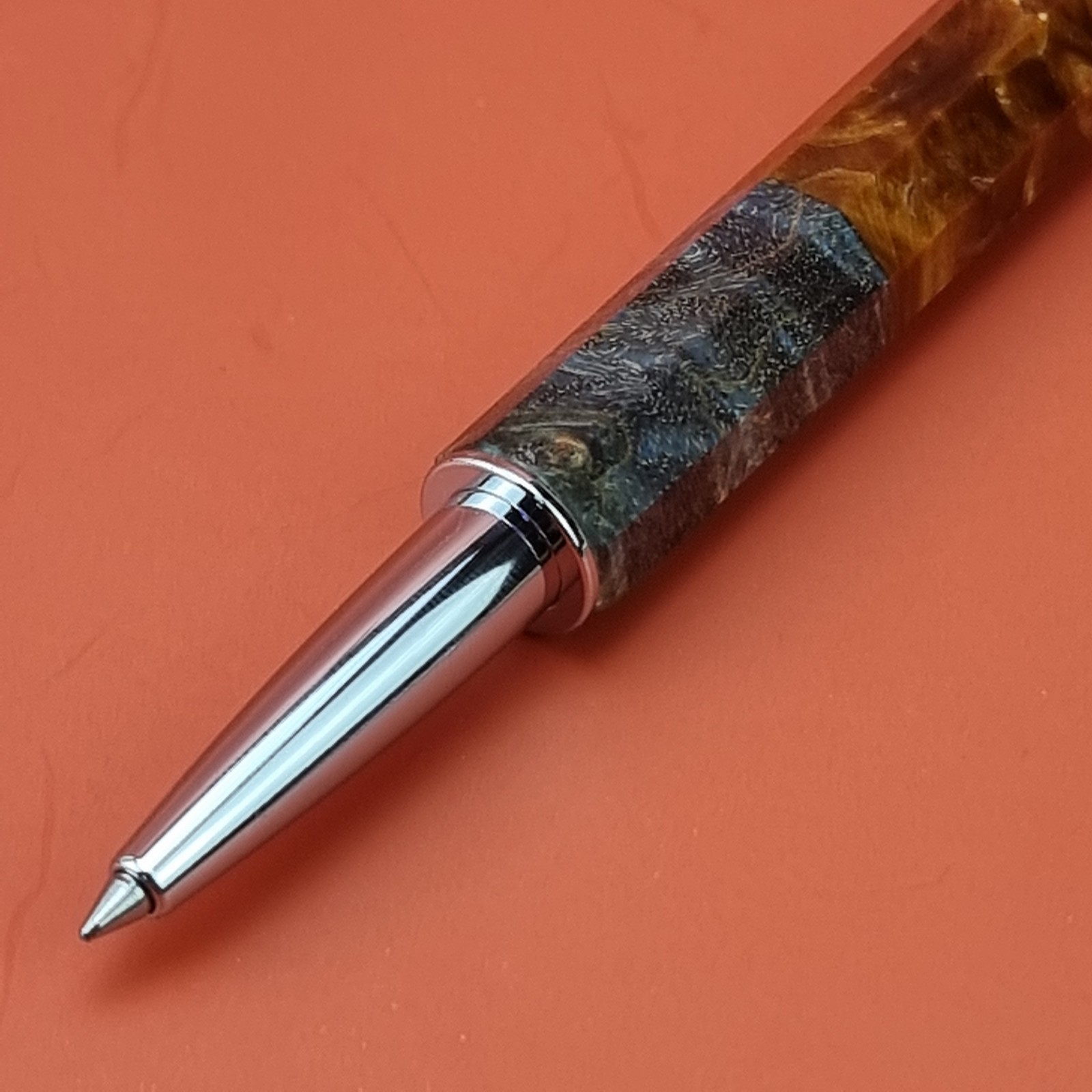 Hand Crafted Water based Ballpointpen with Octagonal Wood Barrel