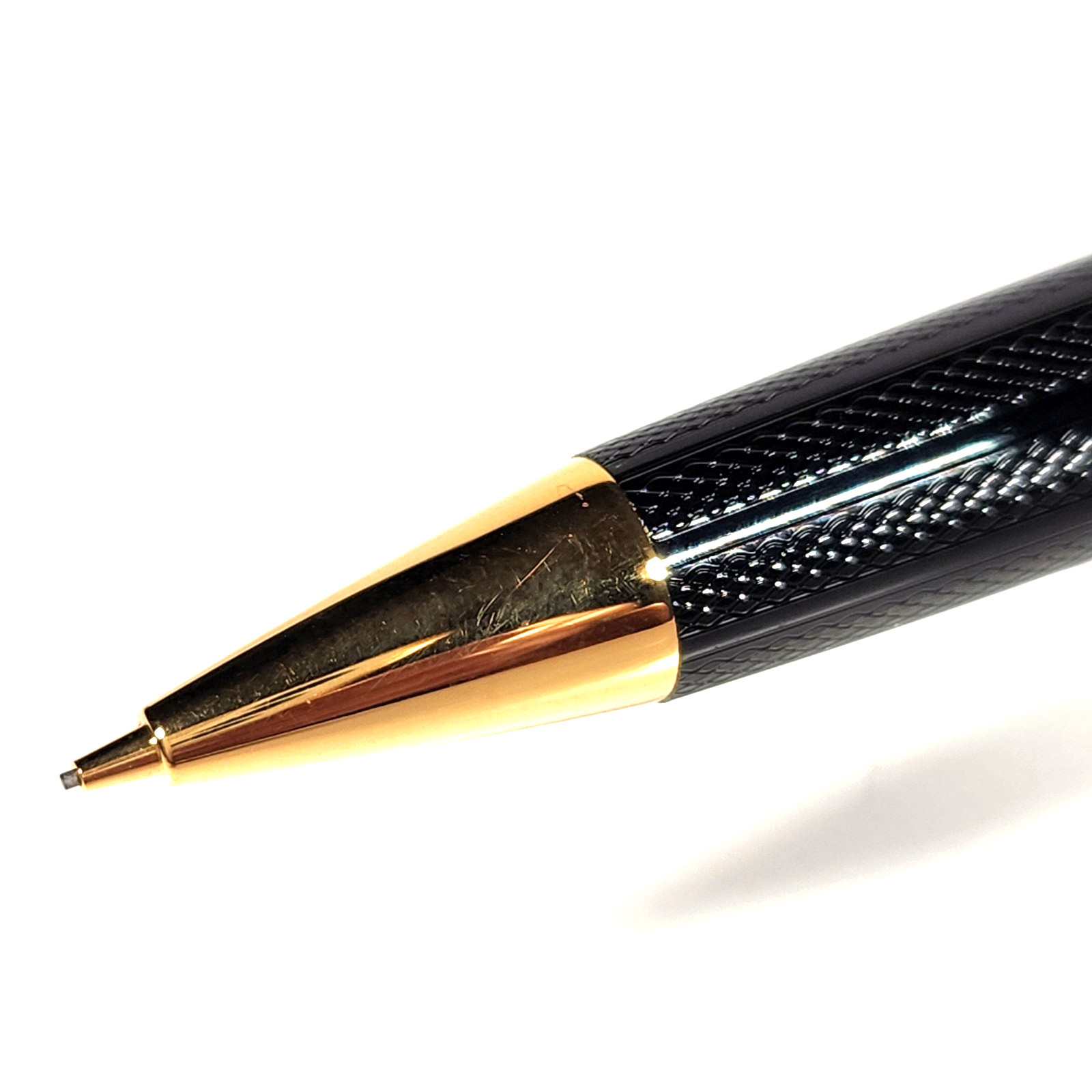 Rare Vtg 1990 Pilot Custom 72 GT Guilloche Black 24K GP Mechanical Pencil NOS!