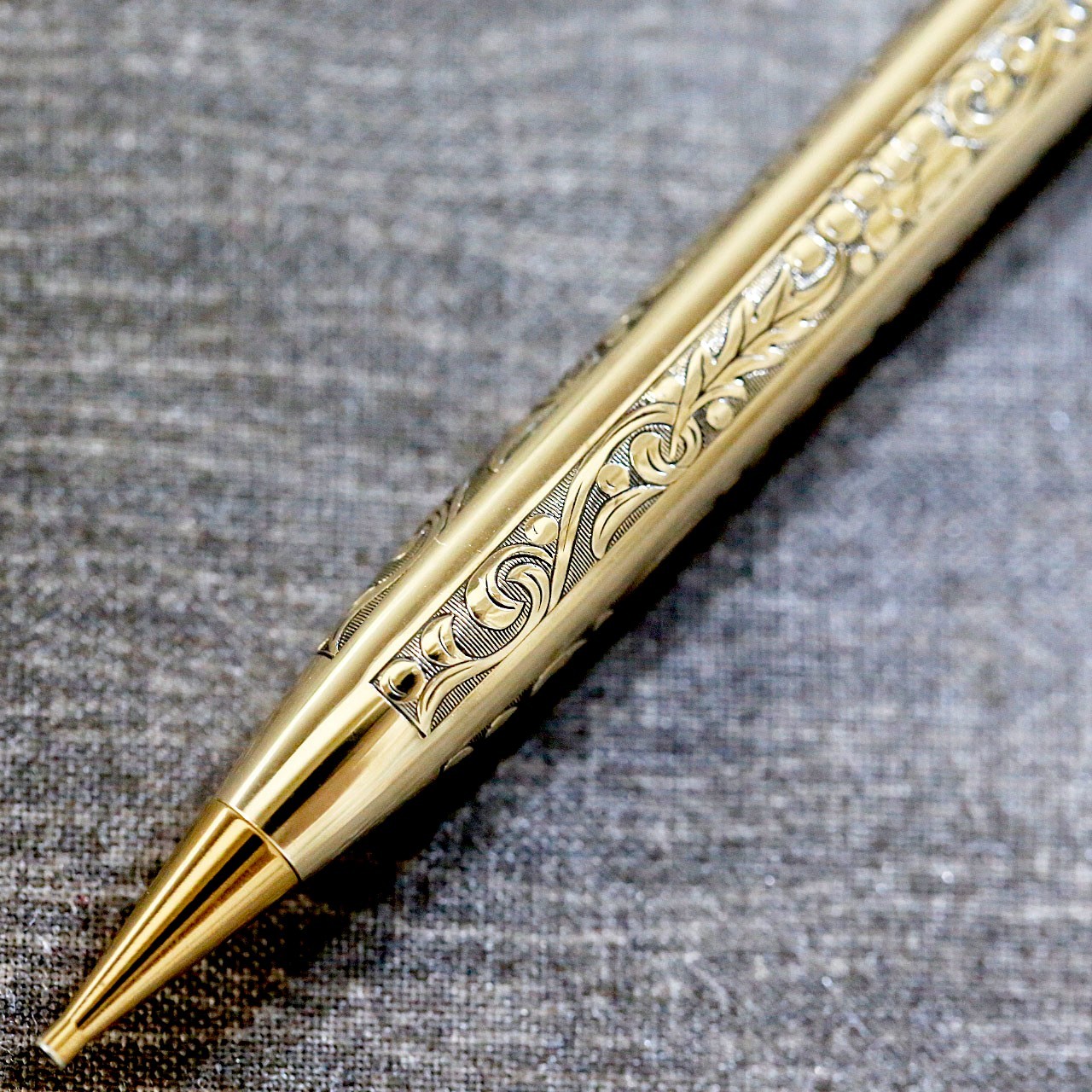 Vintage Sheaffer Mechanical Pencil 12K GF Gold Filled Floral Engraved USA
