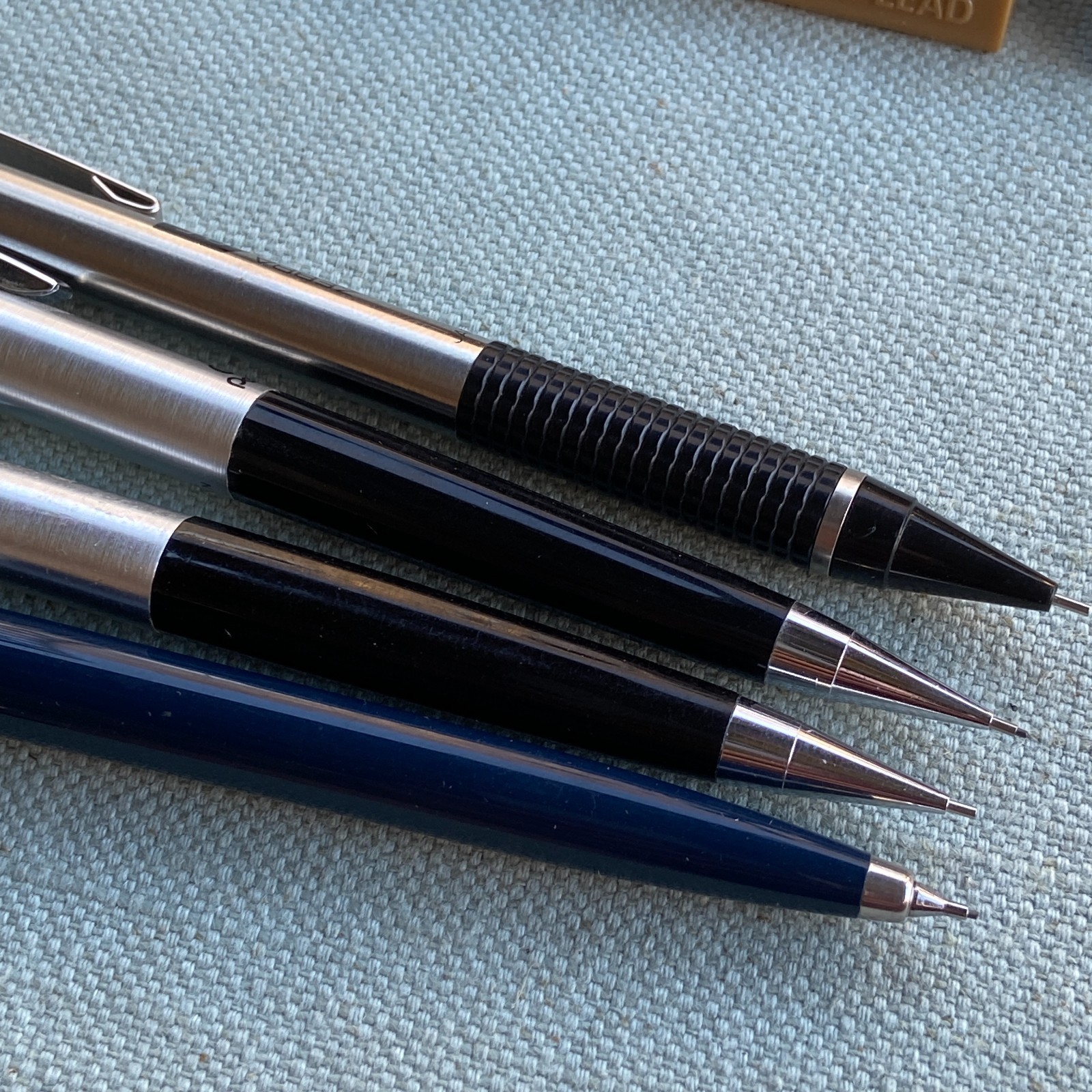 Vintage Drafting Pentel 5 S55 Parker Zebra M-301 Pencil 0.5 m/m 4H HB Lead Lot M