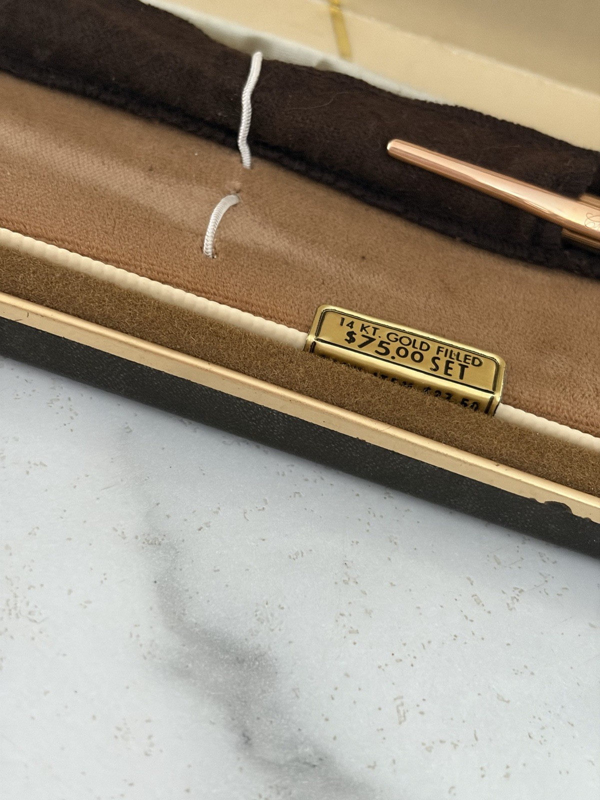 Vintage 14 Kt Gold Filled Cross Pencil w/ Case and Sleeve w/ LOGO