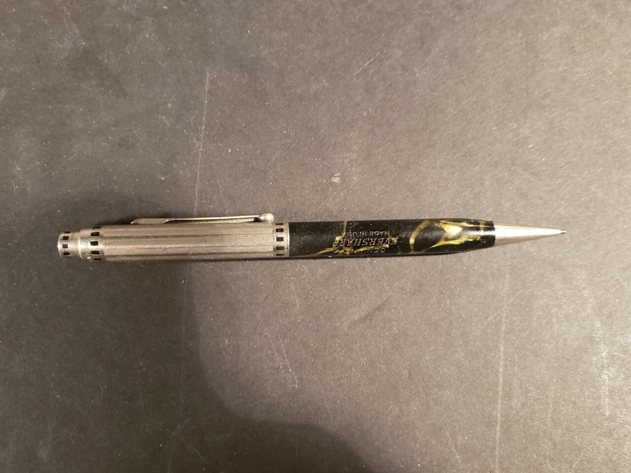 EVERSHARP CORONET BLUE STRIPE MECHANCIAL PENCIL RARE VINTAGE