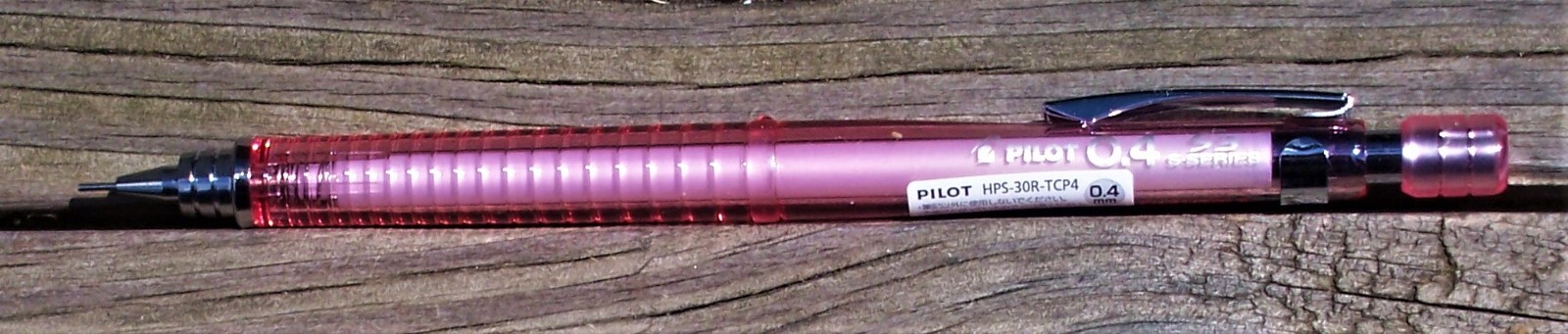 Pilot S3 Mechanical Pencil 0.4mm Clear Coral Pink [HPS-30R-TCP4]