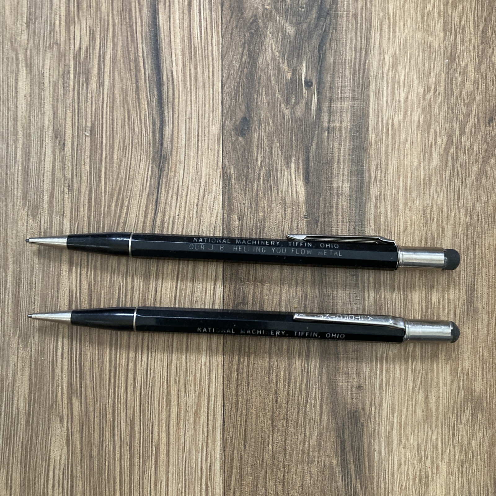 Vintage Autopoint Mechanical Pencil Lot Of 2 National Machinery Tiffin, Ohio
