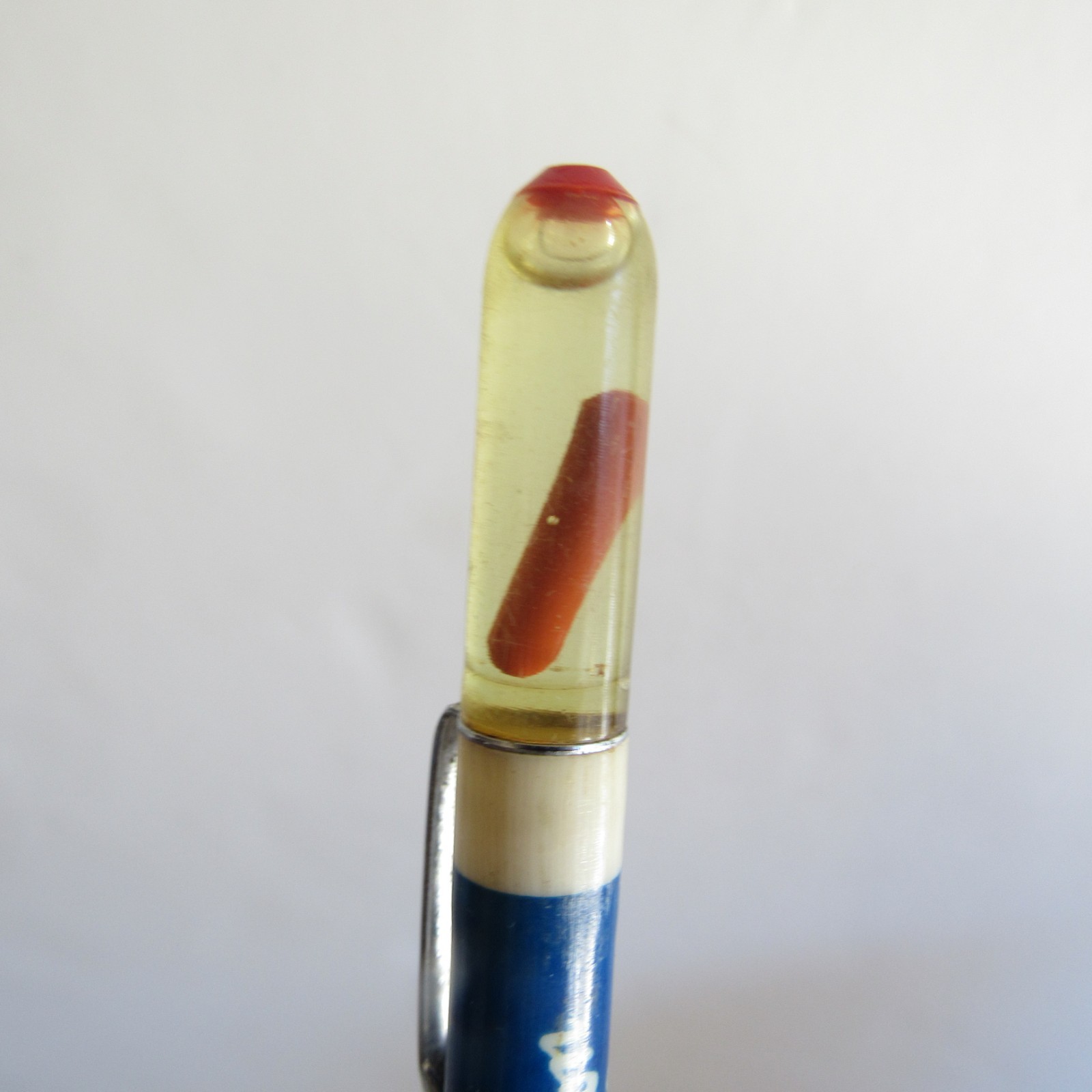 vtg Ritepoint Floaty Pencil Port Stockton Sausage Co Floating Sausage / Hot Dog