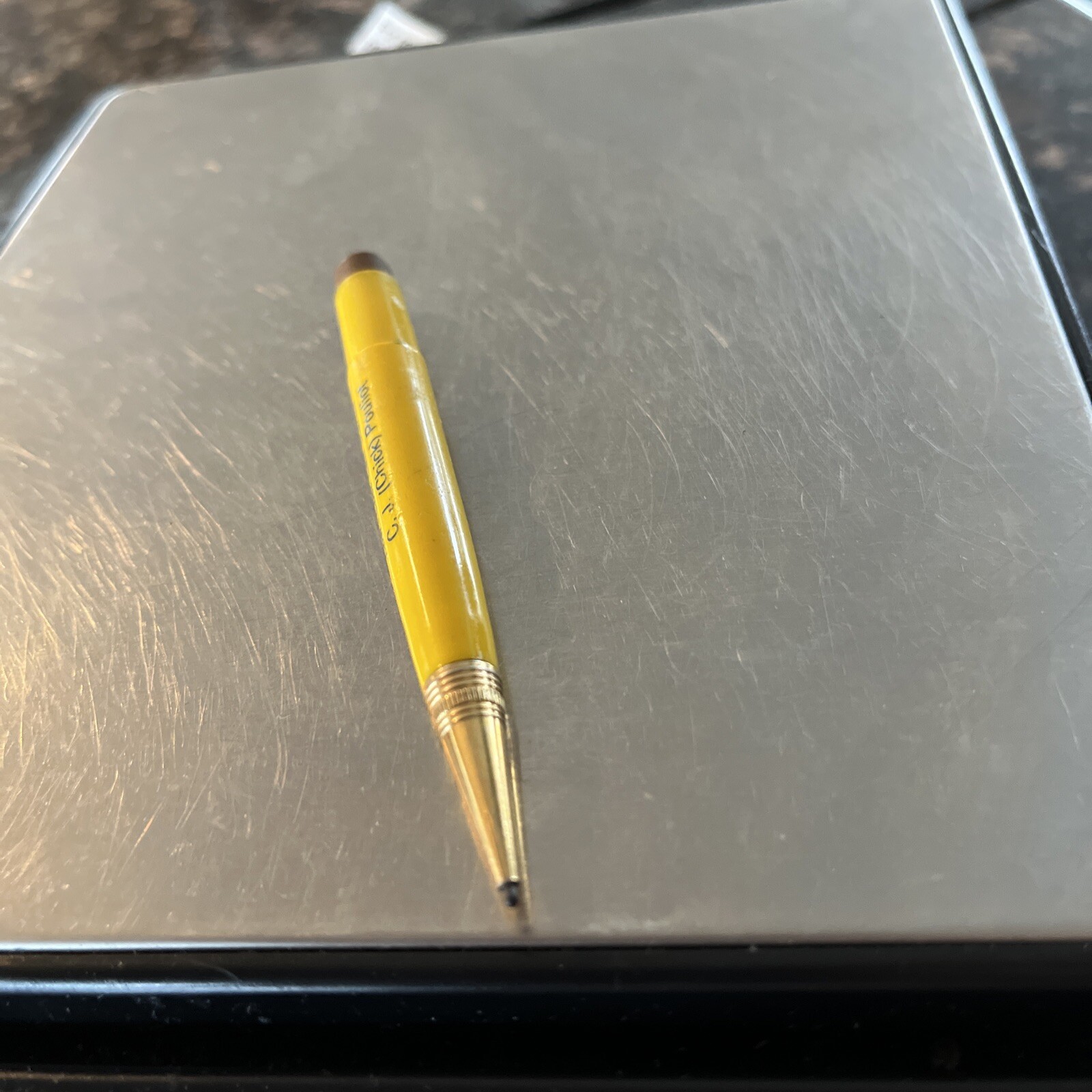 Vintage Mini Mechanical Pencil Advertising Calf Ween -C.J. (Chick) Pouliot