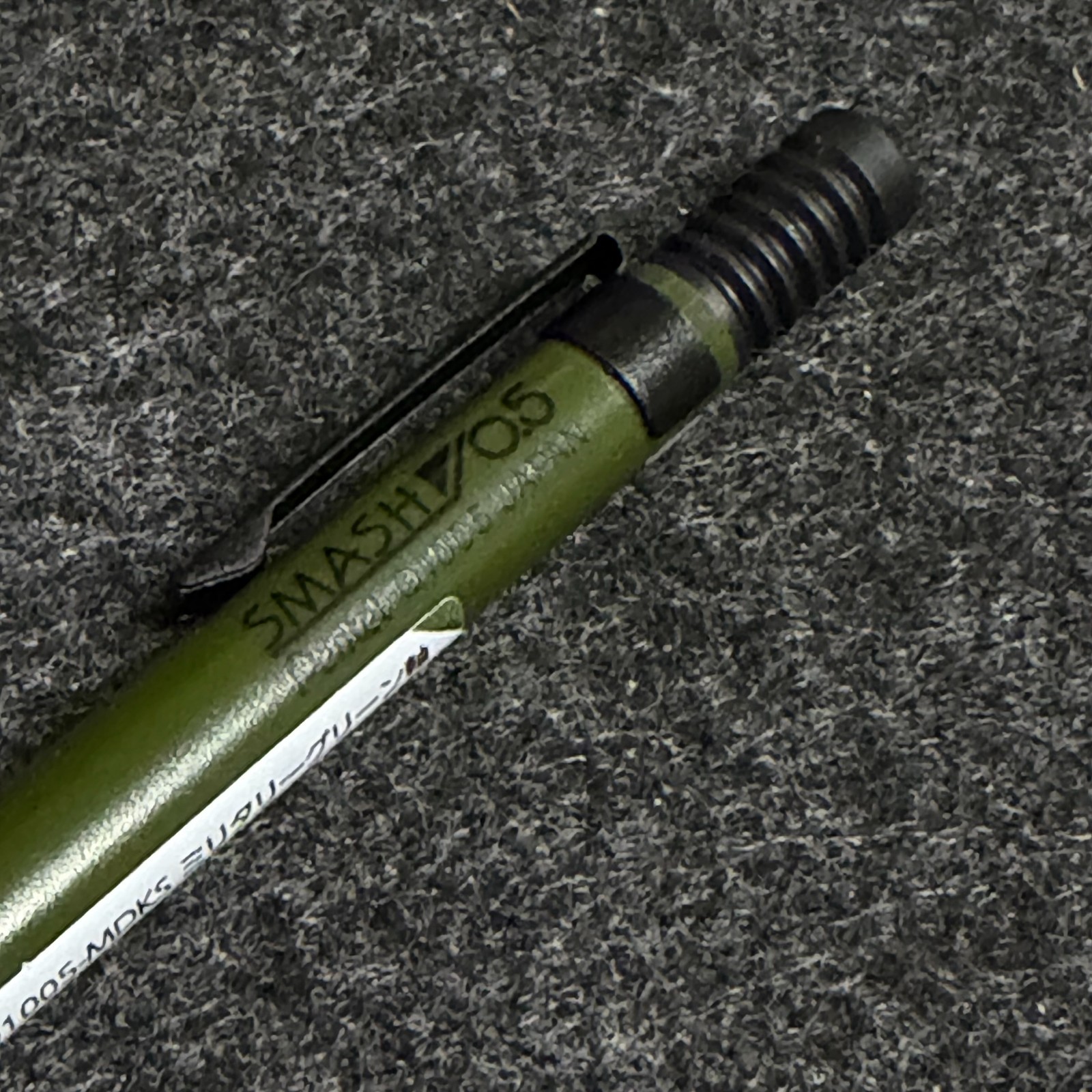 Pentel Smash Kitera Limited Military Green 0.5mm Q1005-MDKS Drafting Pencil New