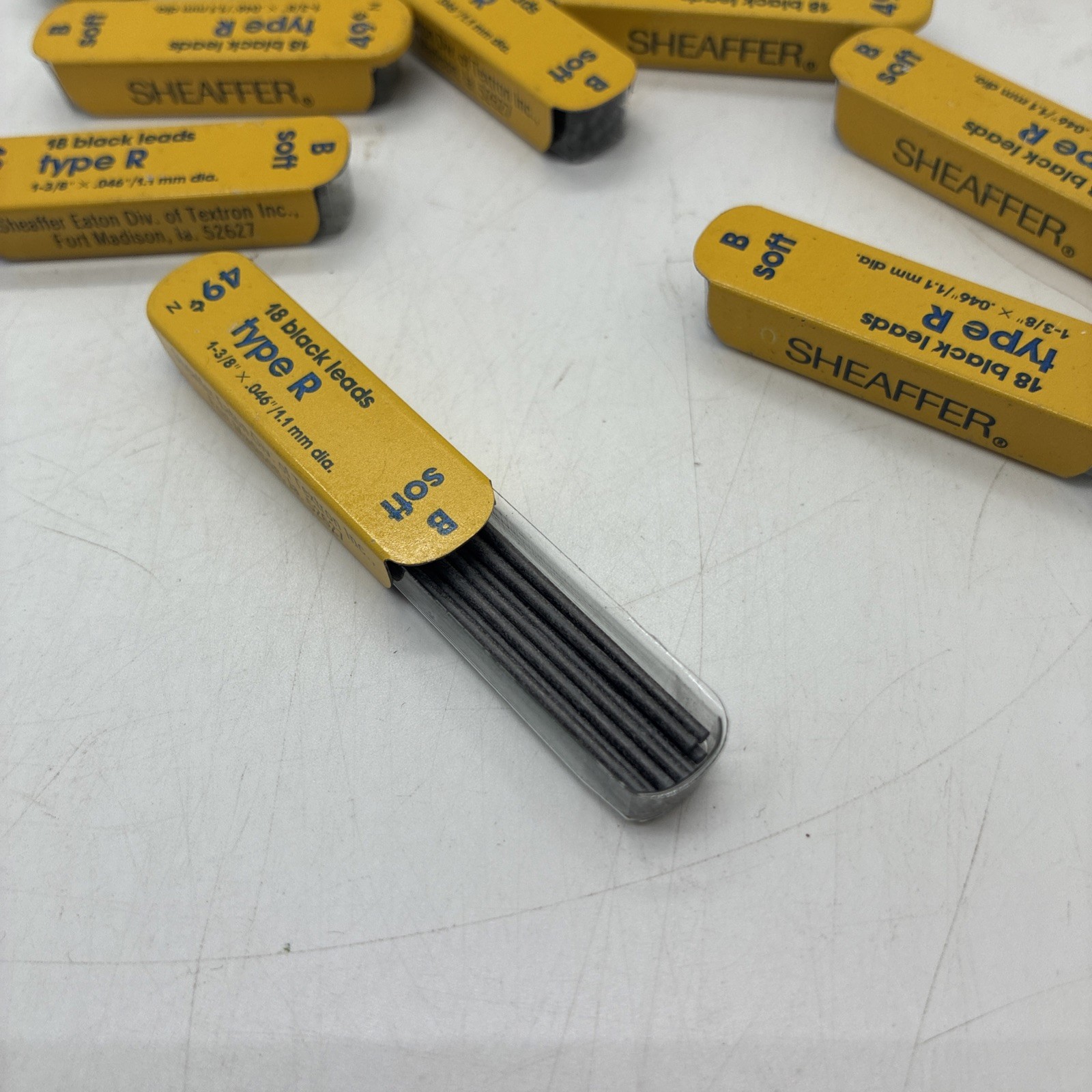 11 Packs Sheaffer’s Vintage Type R B Soft Leads 1-3/8 X 1.1 mm dia.