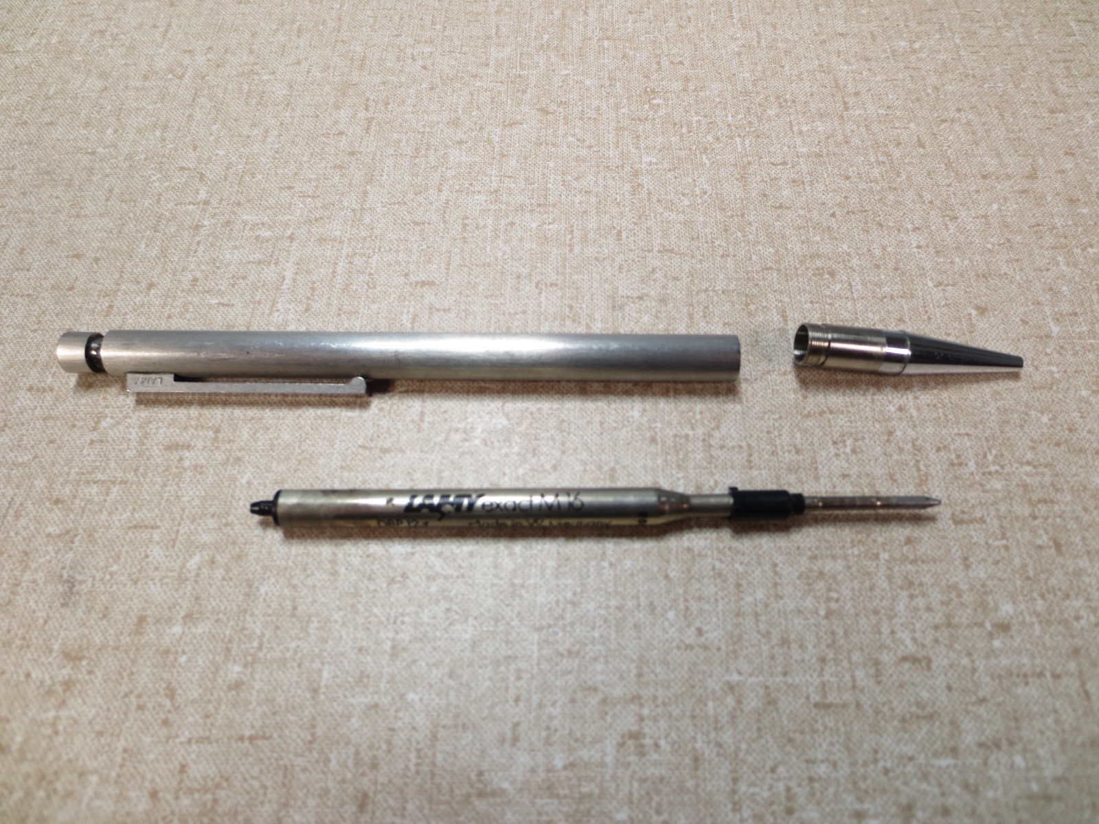 Vintage Lamy CP1 Brushed Steel 0.5mm Mechanical Pencil Black Silver with Box