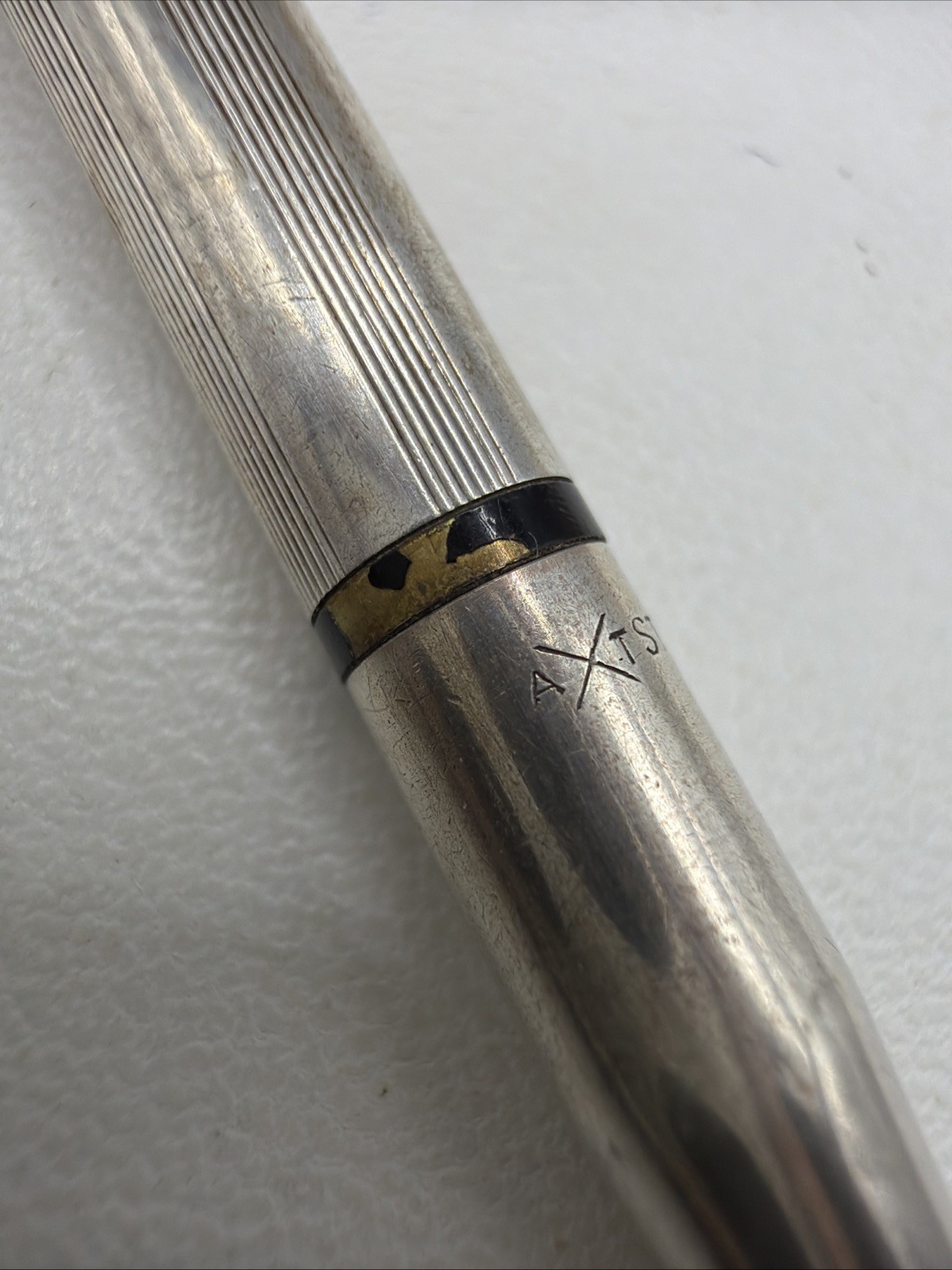 Vintage AXT Sterling Silver Mechanical Twist Pencil Made in USA- BROKEN – 7.65G